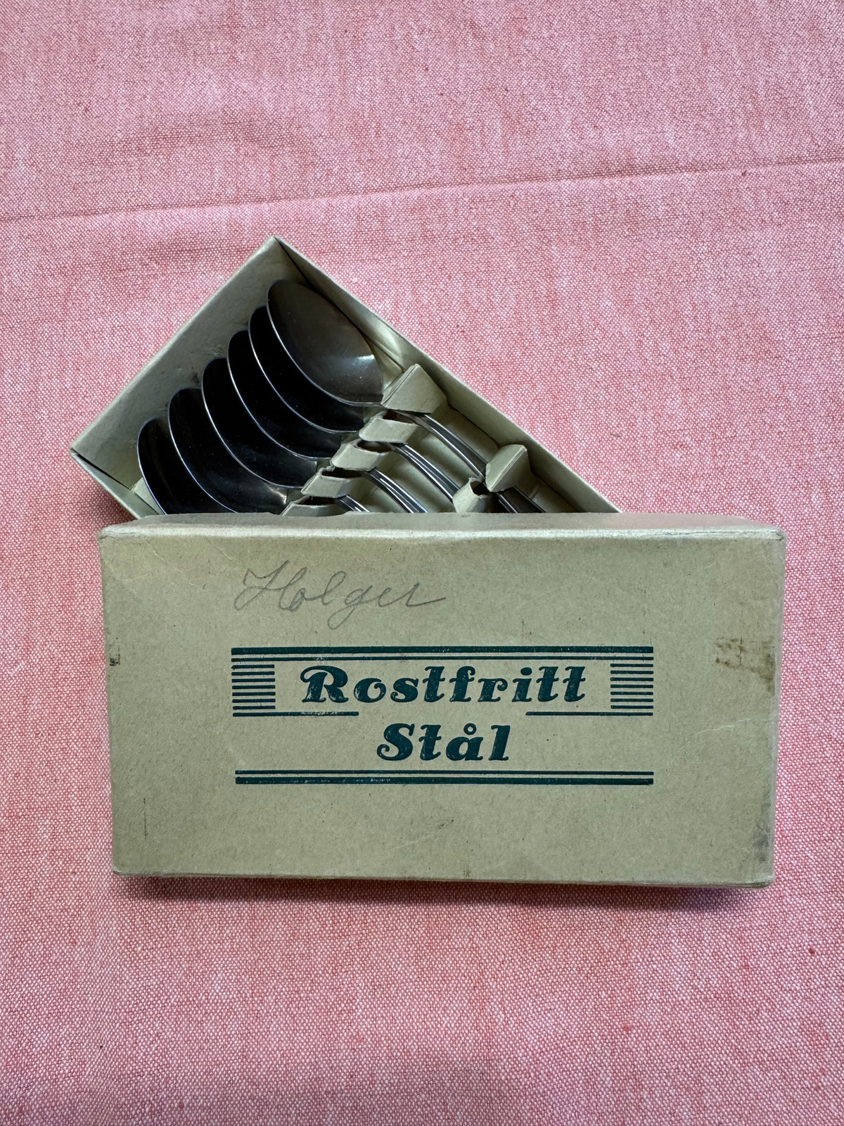 Teskedar i rostfritt, 6st originalkartong