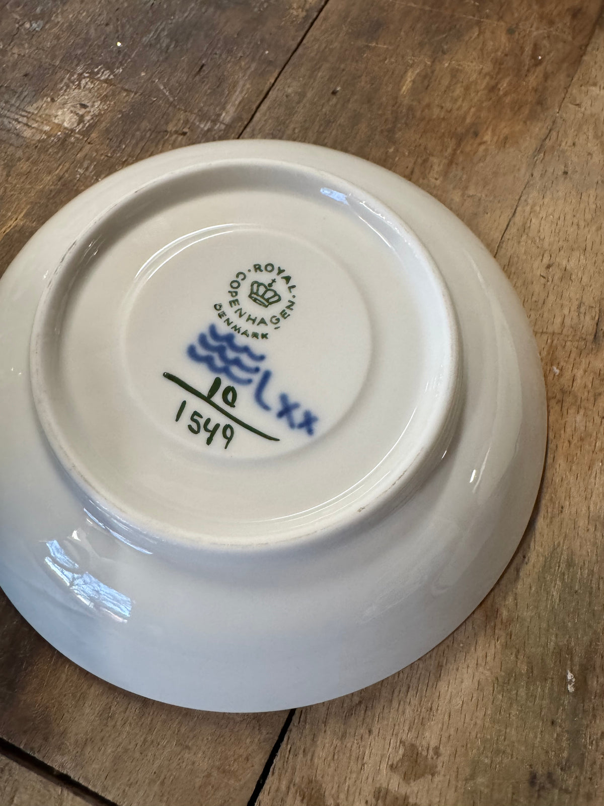 Kaffekopp med fat Blå Blomster Royal Copenhagen 1549