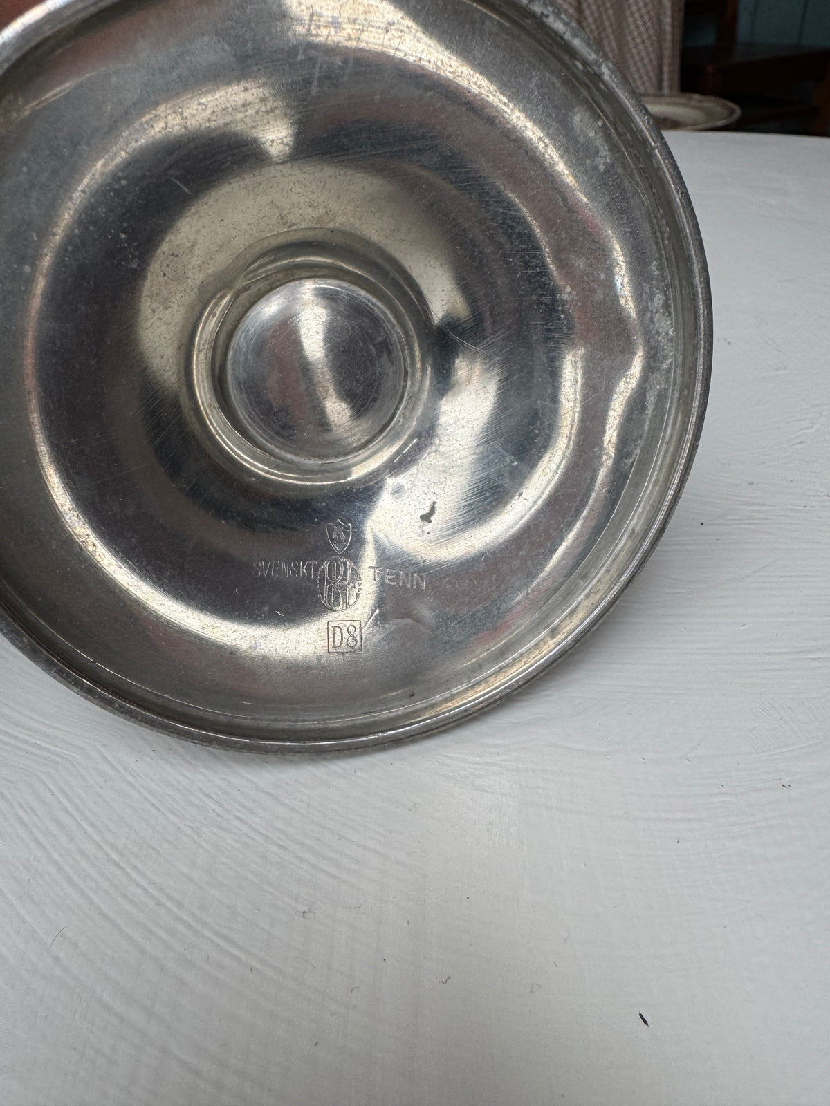 Ljusstake i svenskt tenn