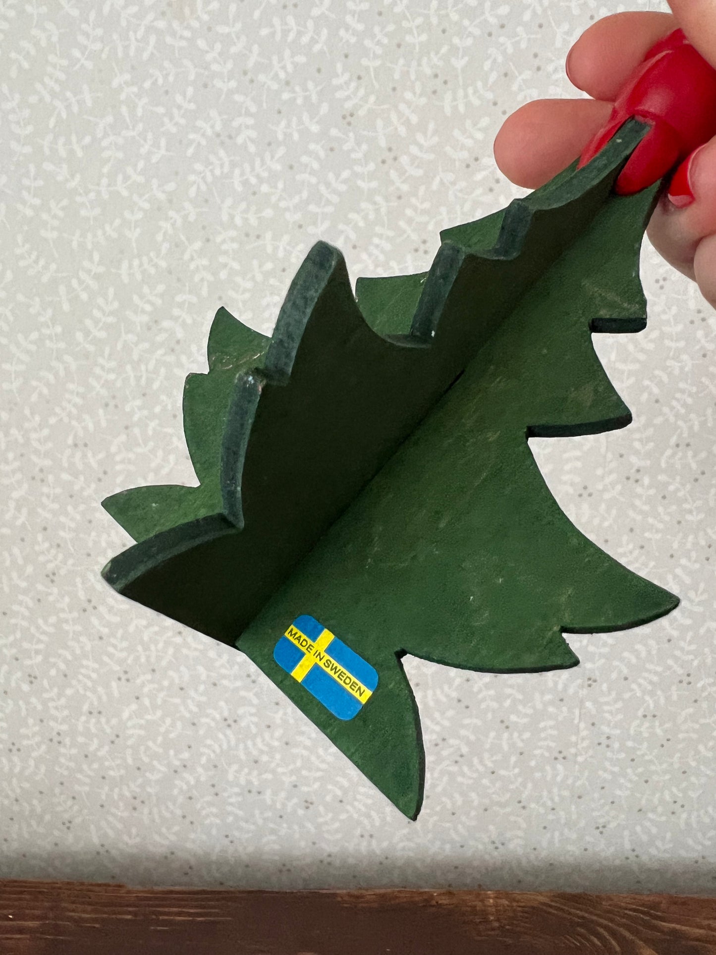 Julgran i trä för julgransljus