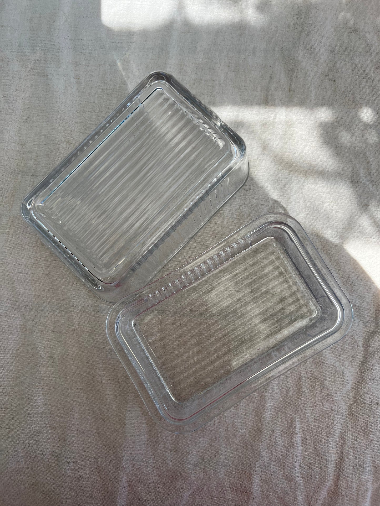 Smörbytta i glas