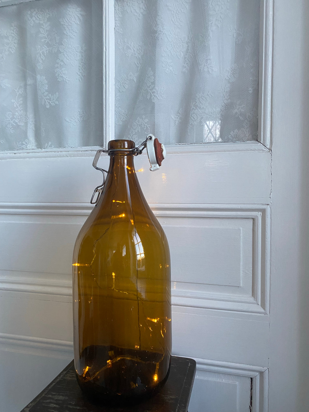 Klass 1 stor flaska i brunt glas