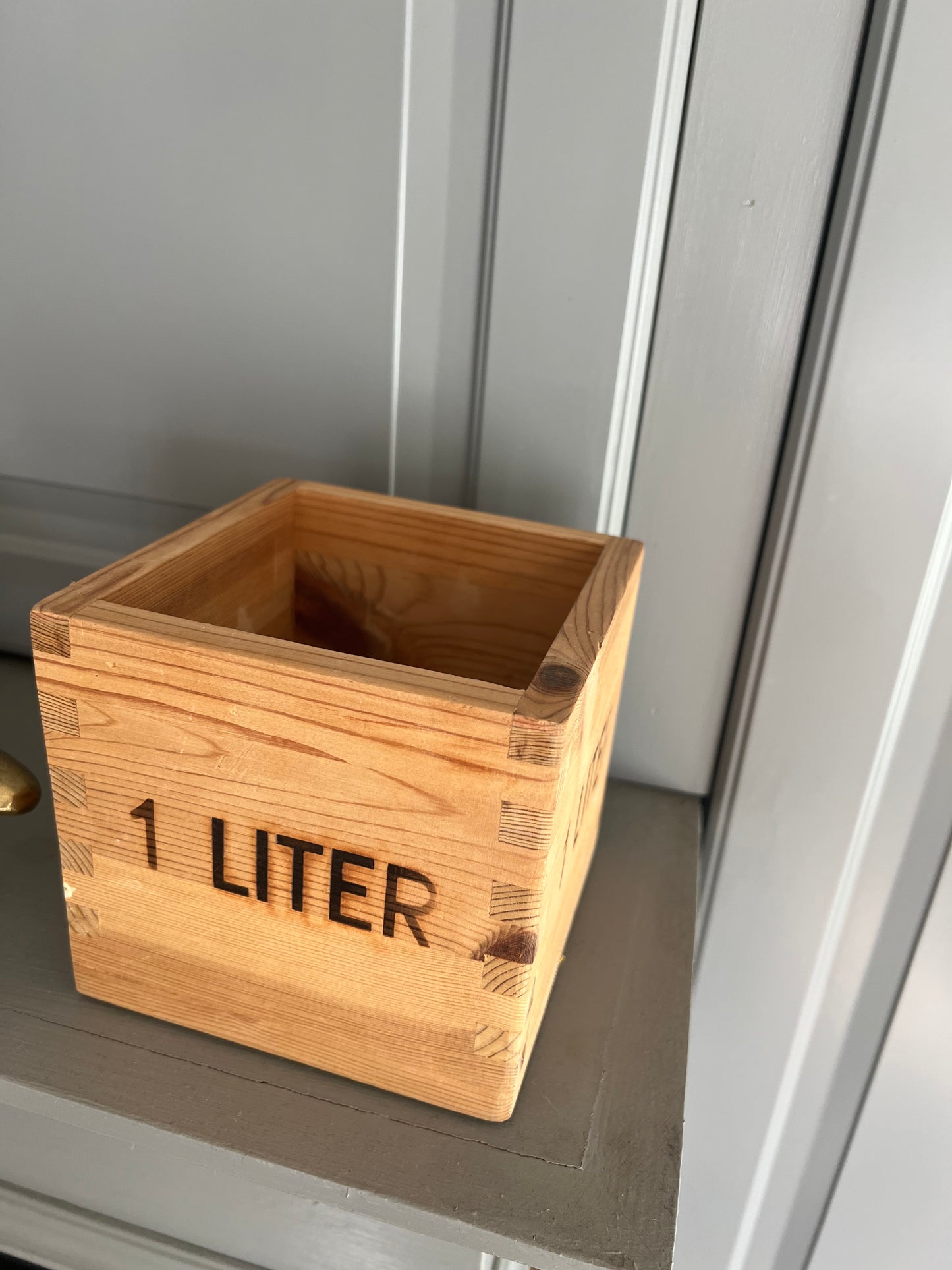 1 LITER trälåda
