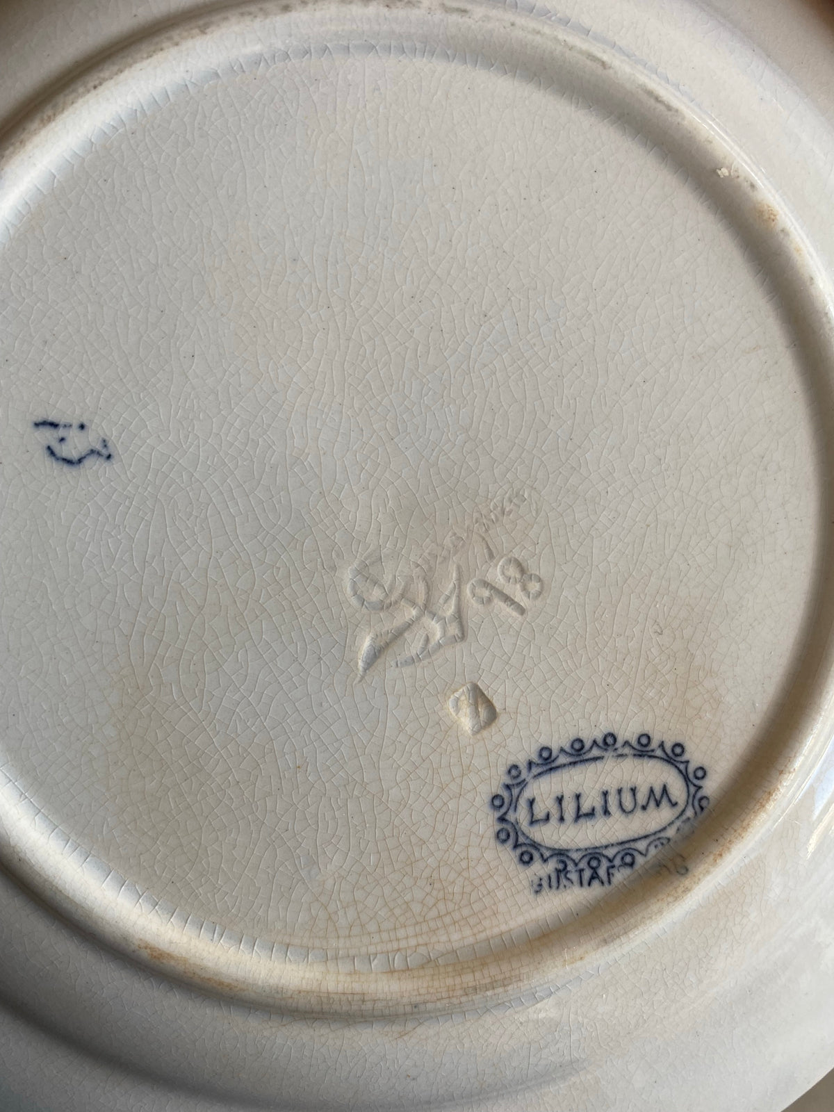 2st assietter i blåvitt - Gustafsberg LILIUM