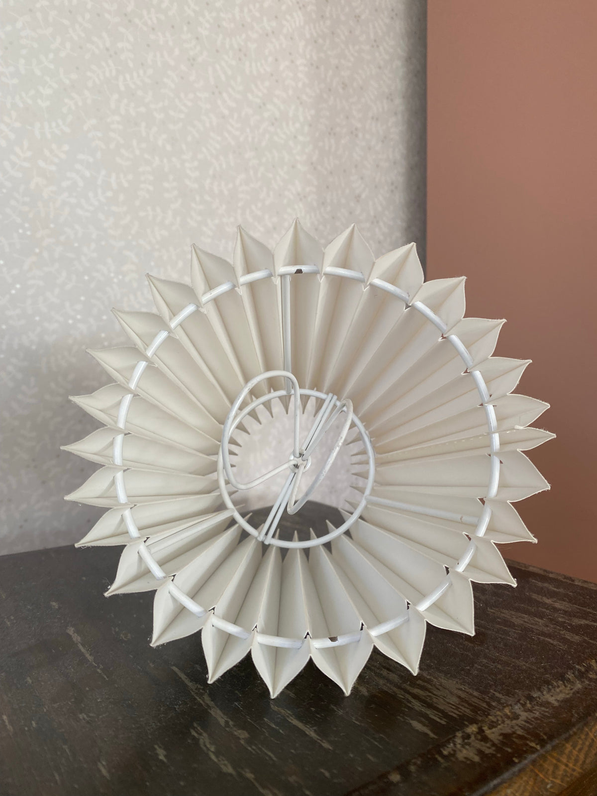 Plisserad liten lampskärm