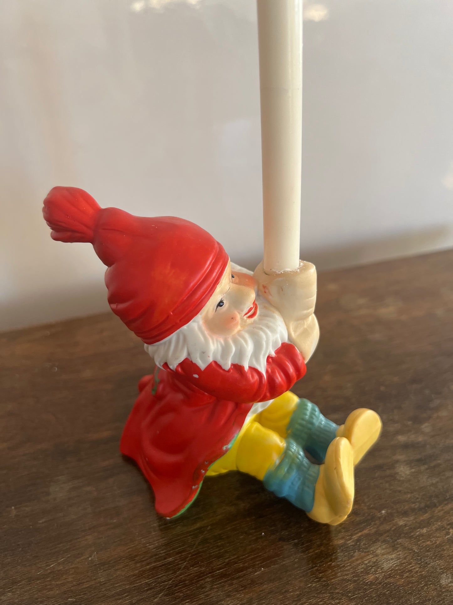 Tomte med ljushållare