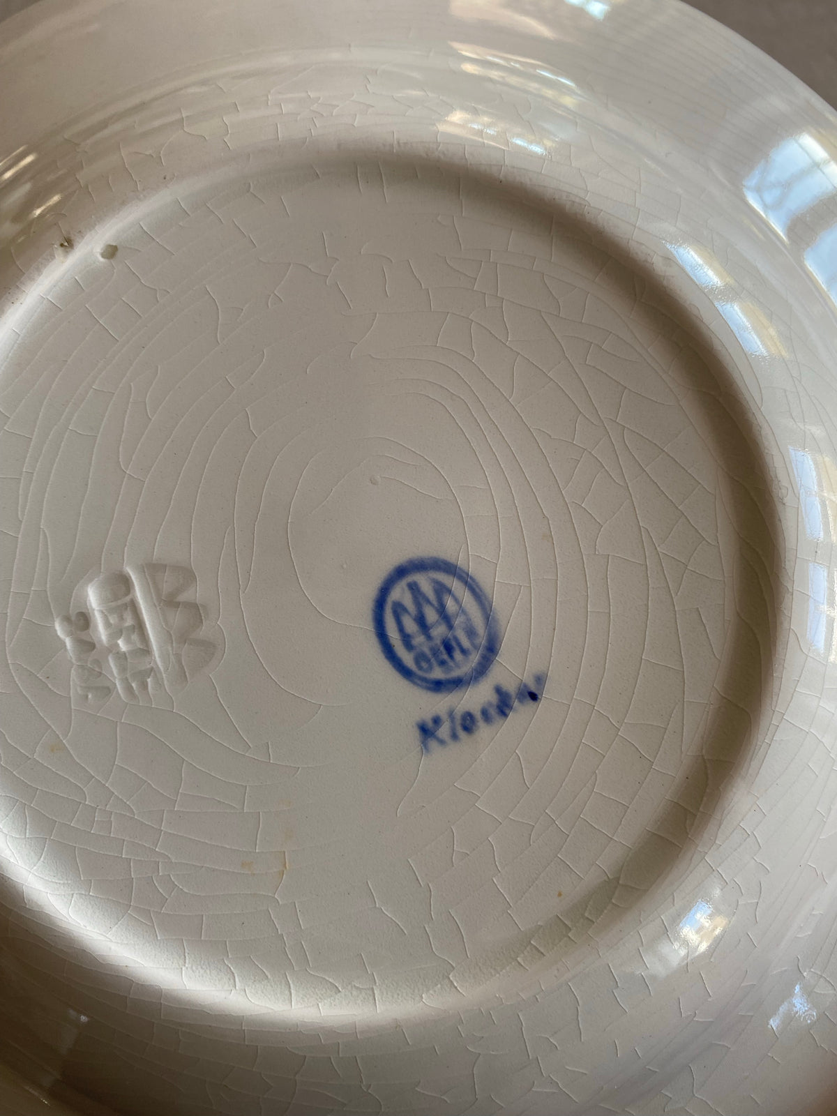 Djup tallrik blåklockor - GEFLE Klockor 4st i lager!