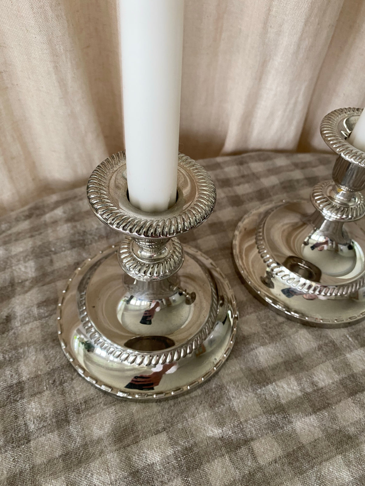 Ljusstakar i silver
