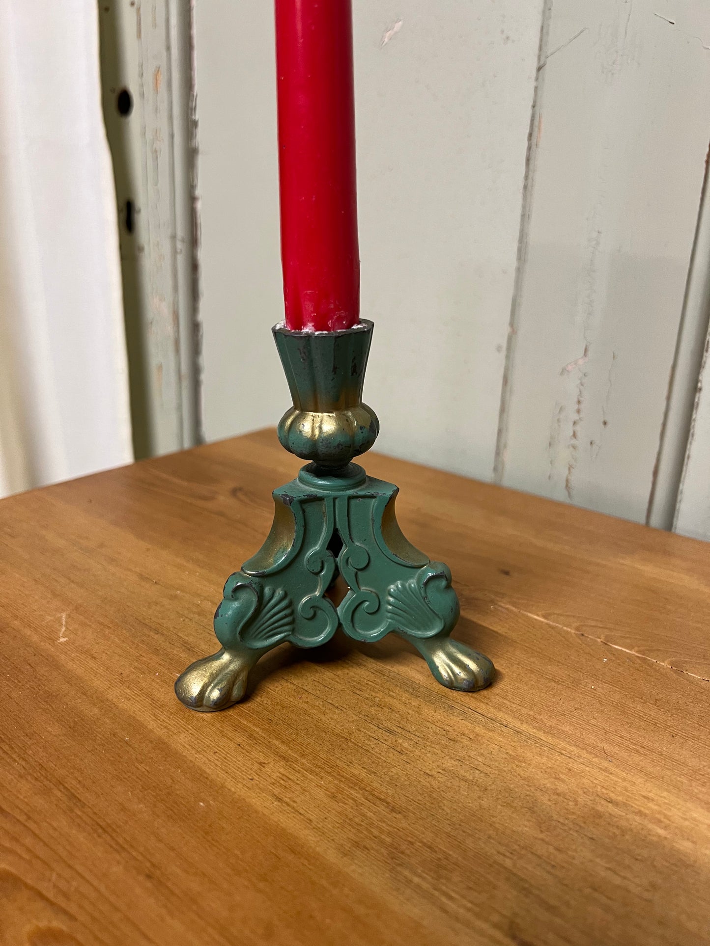 Grön ljusstake stjärnmetall