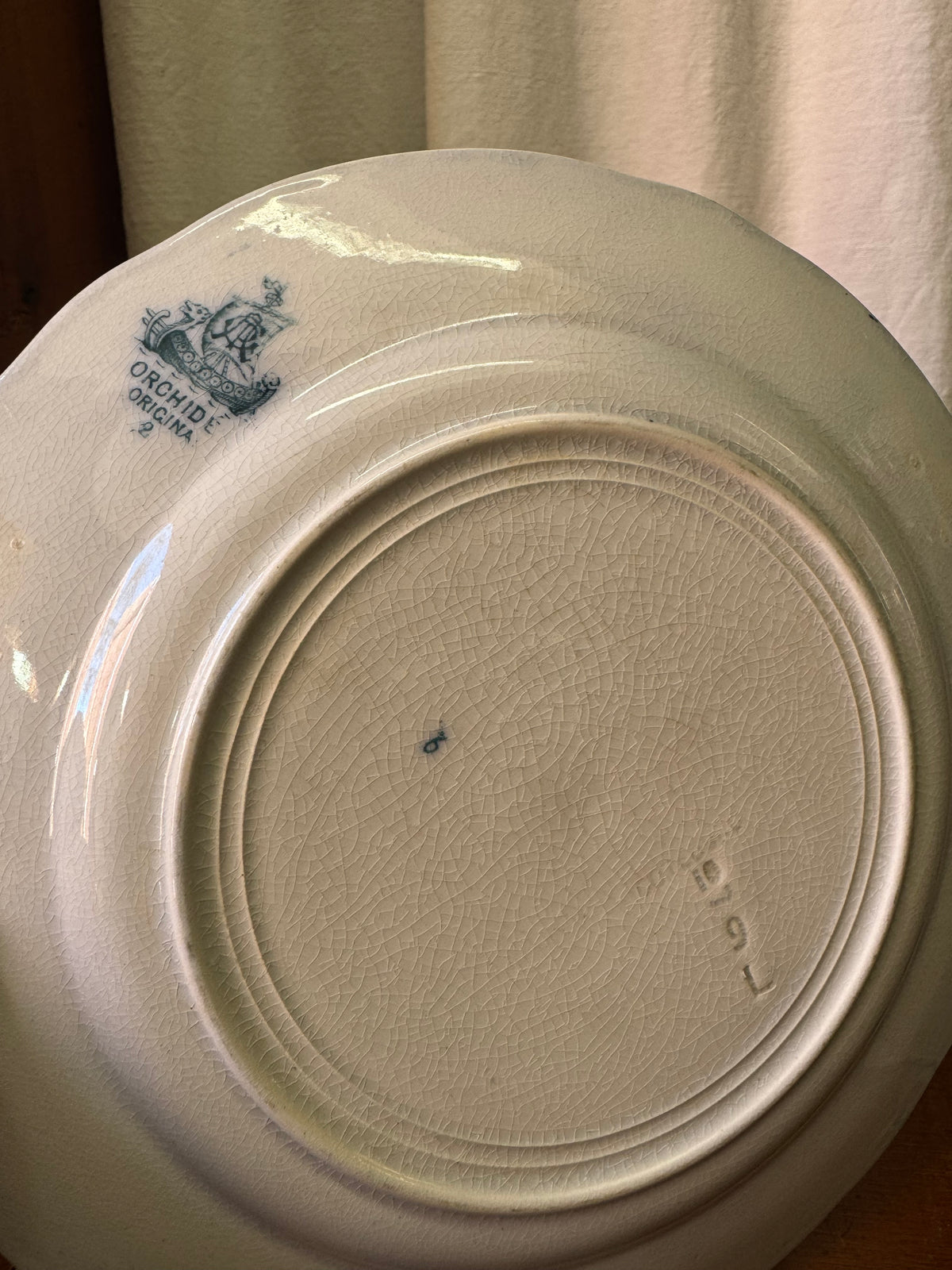 Äldre mattallrik - ORCHIDÉE ORIGINAL