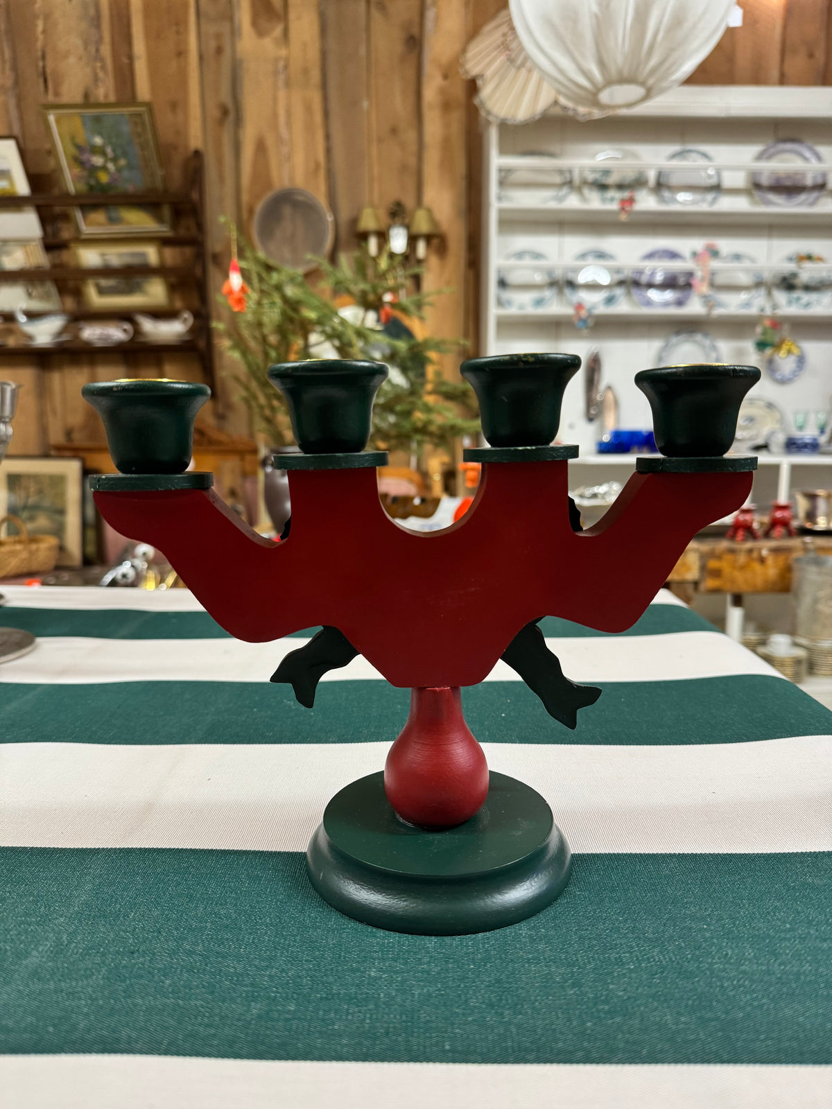 Adventsljusstake rosett