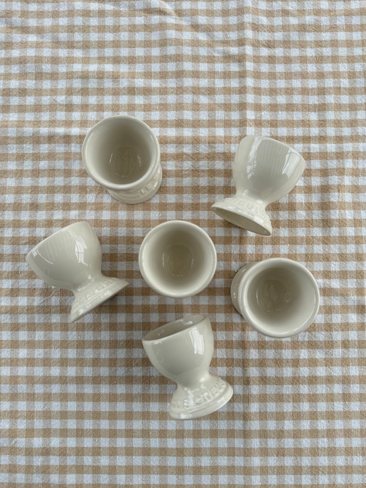 6st äggkoppar LE CREUSET