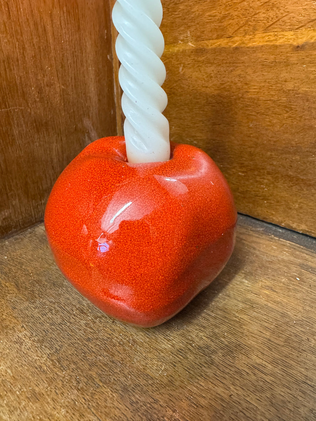 Ljusstake i keramik, äpple