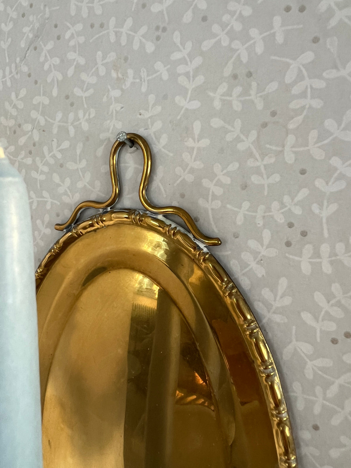 Paret väggljusstakar i mässing