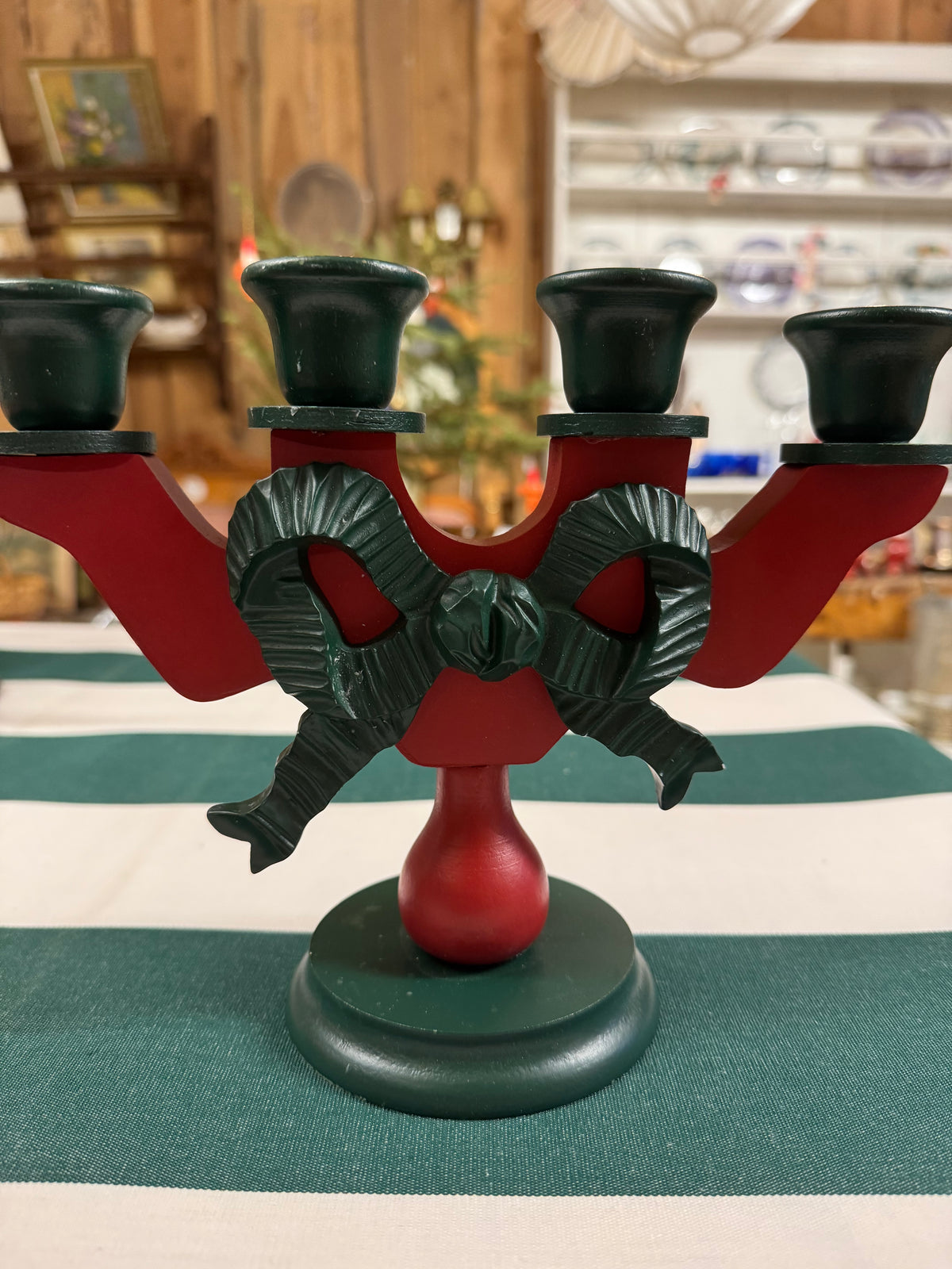 Adventsljusstake rosett