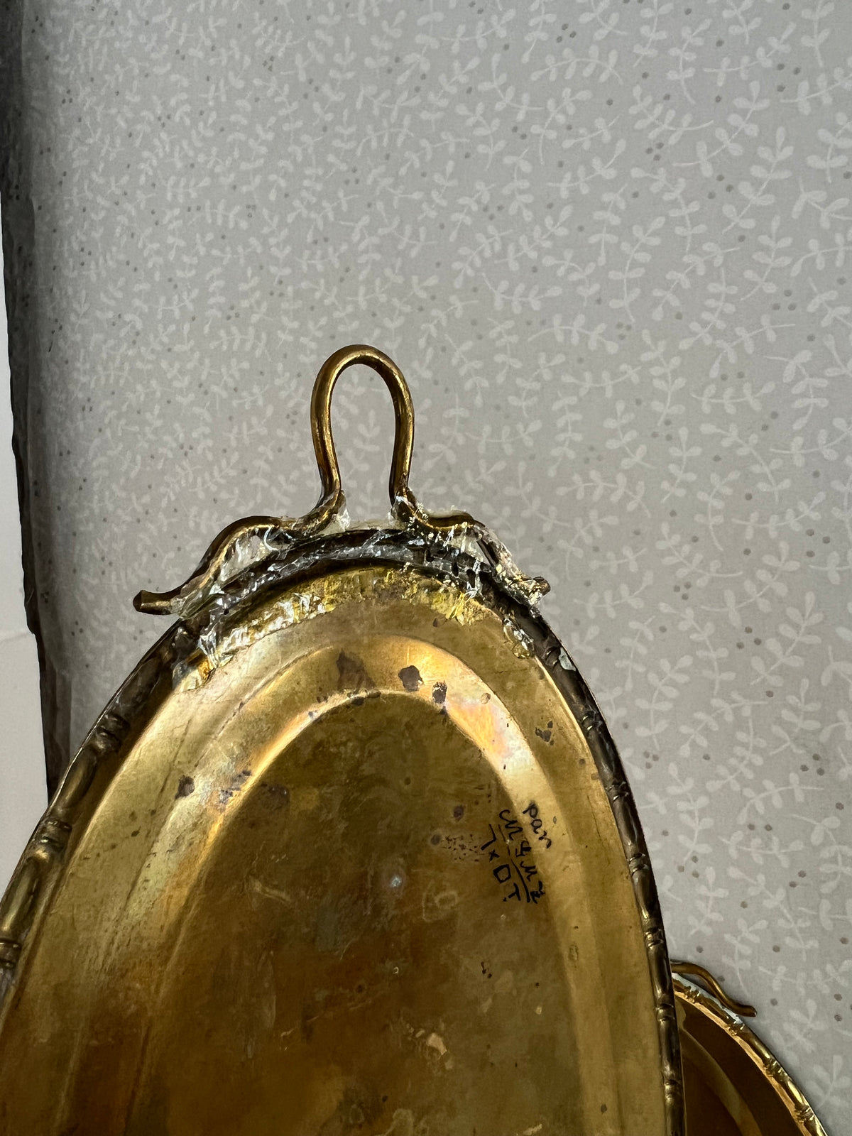 Paret väggljusstakar i mässing