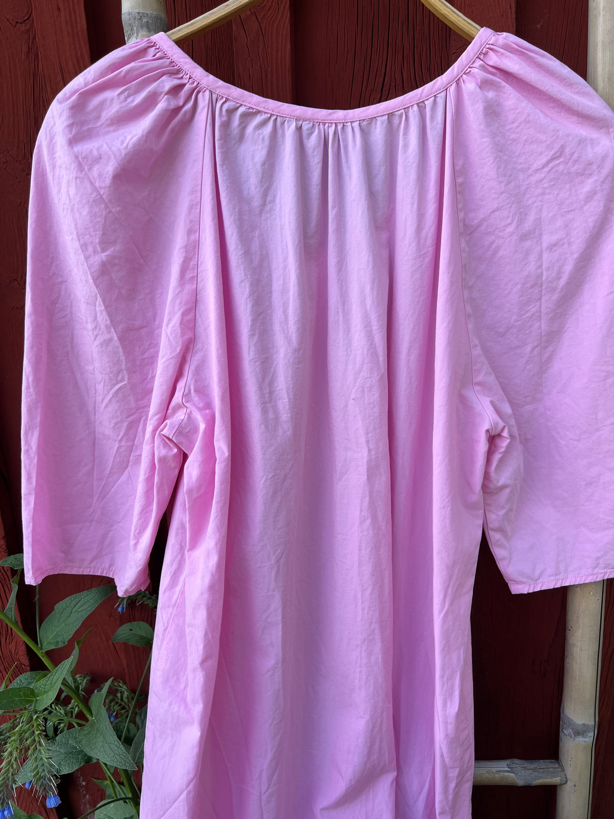 Rosa puffklänning