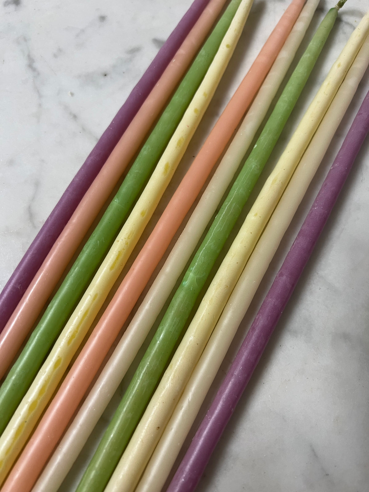 Smala ljus i pastell