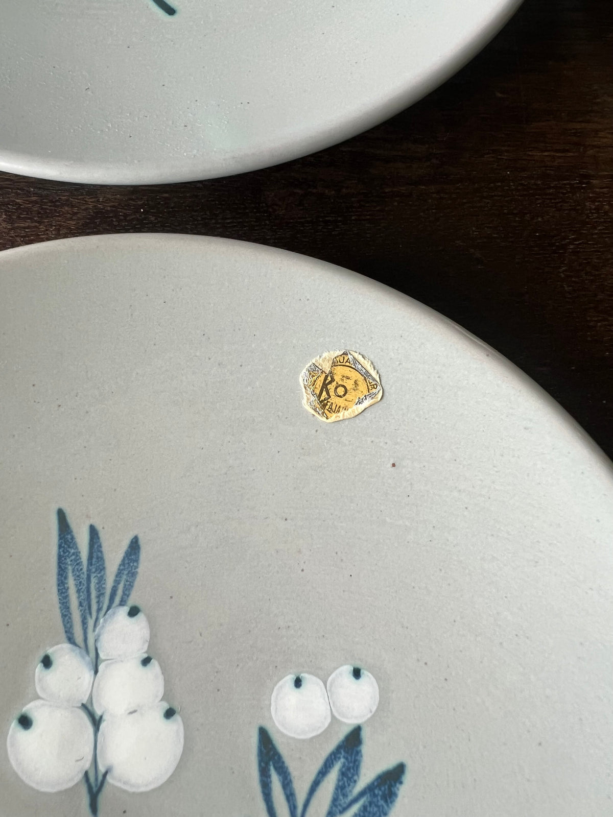 Assietter 6st - Bo Fajans Snöbär signerad BV
