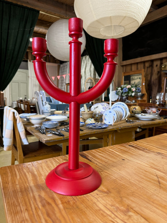 Trearmad träljusstake