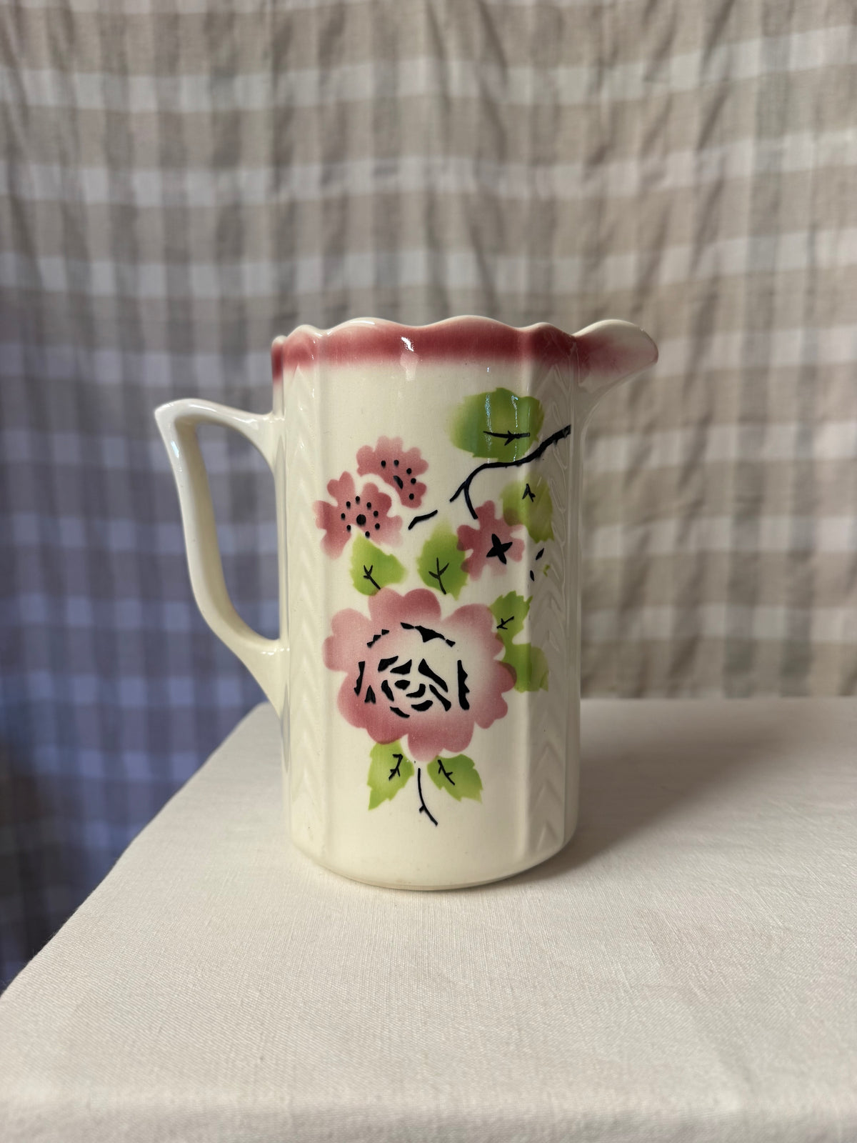 Kanna i grönt och rosa