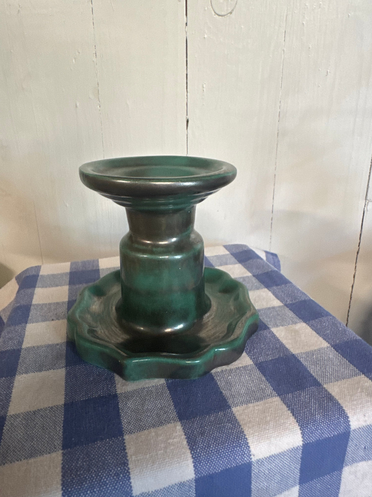 Grön ljusstake