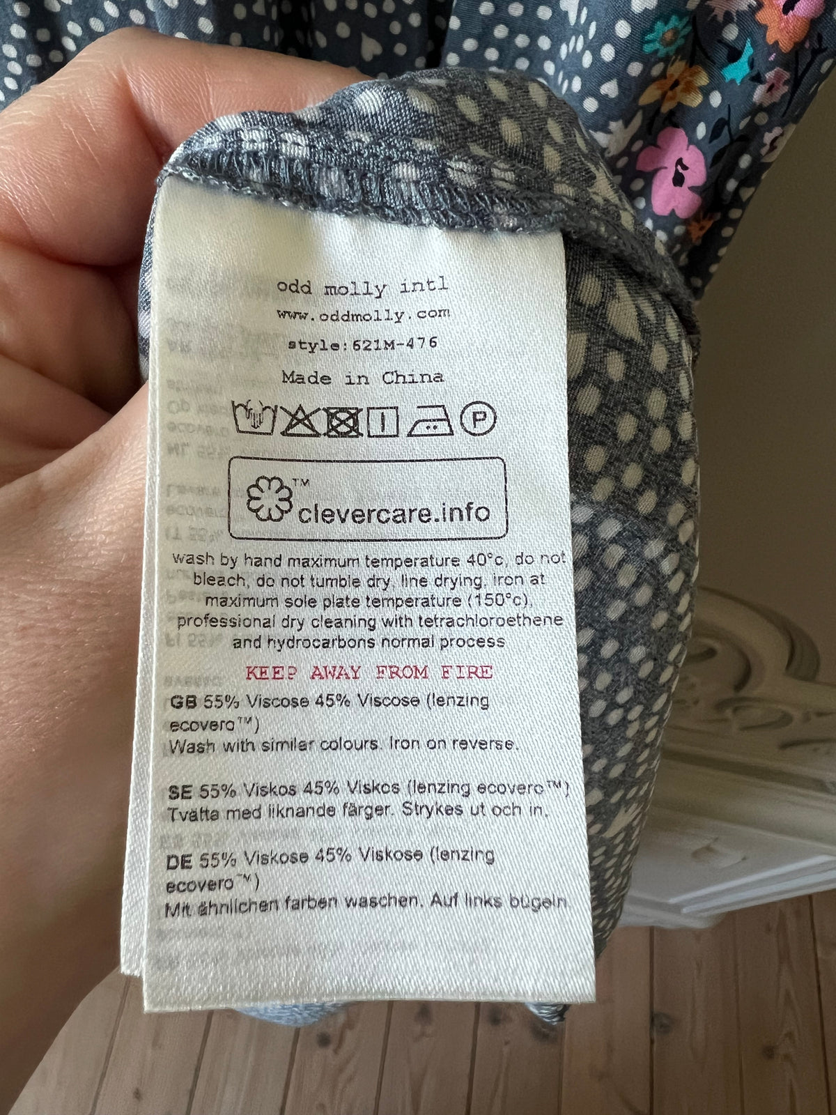 Odd Molly blå klänning med print