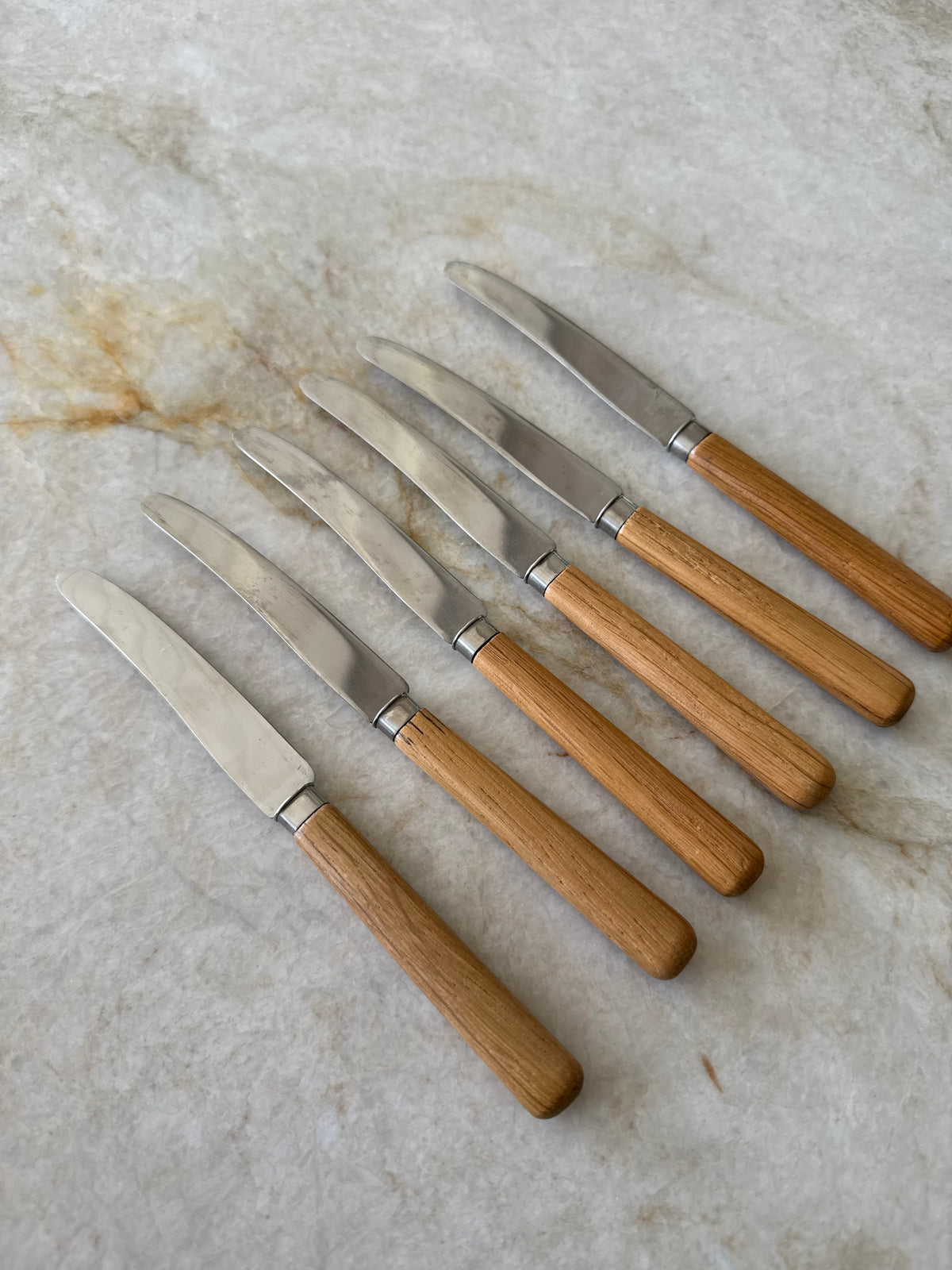Knivställ med rostfria fruktknivar, 6st