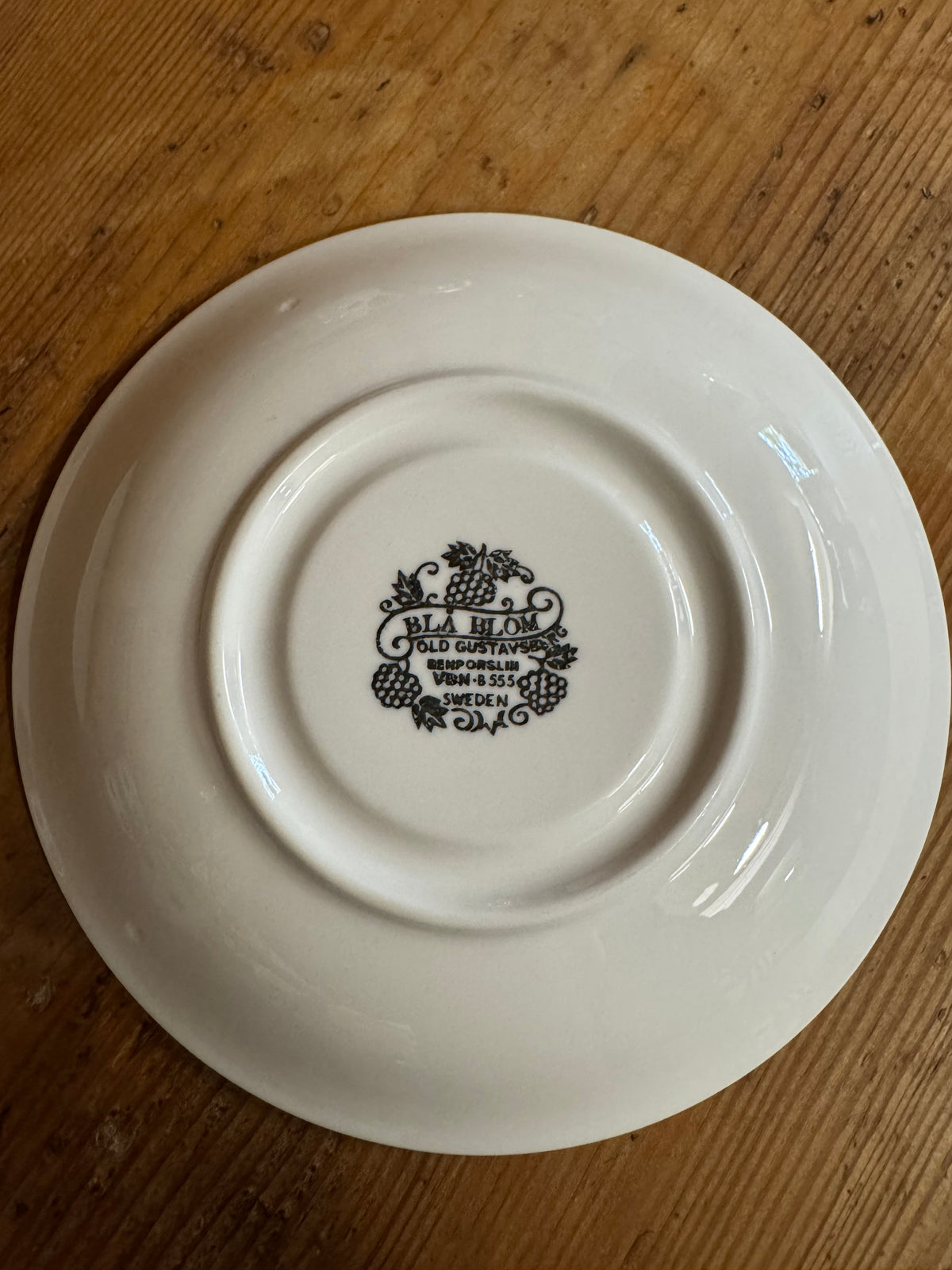 4st Blå Blom old Gustafsberg kaffekopp med fat