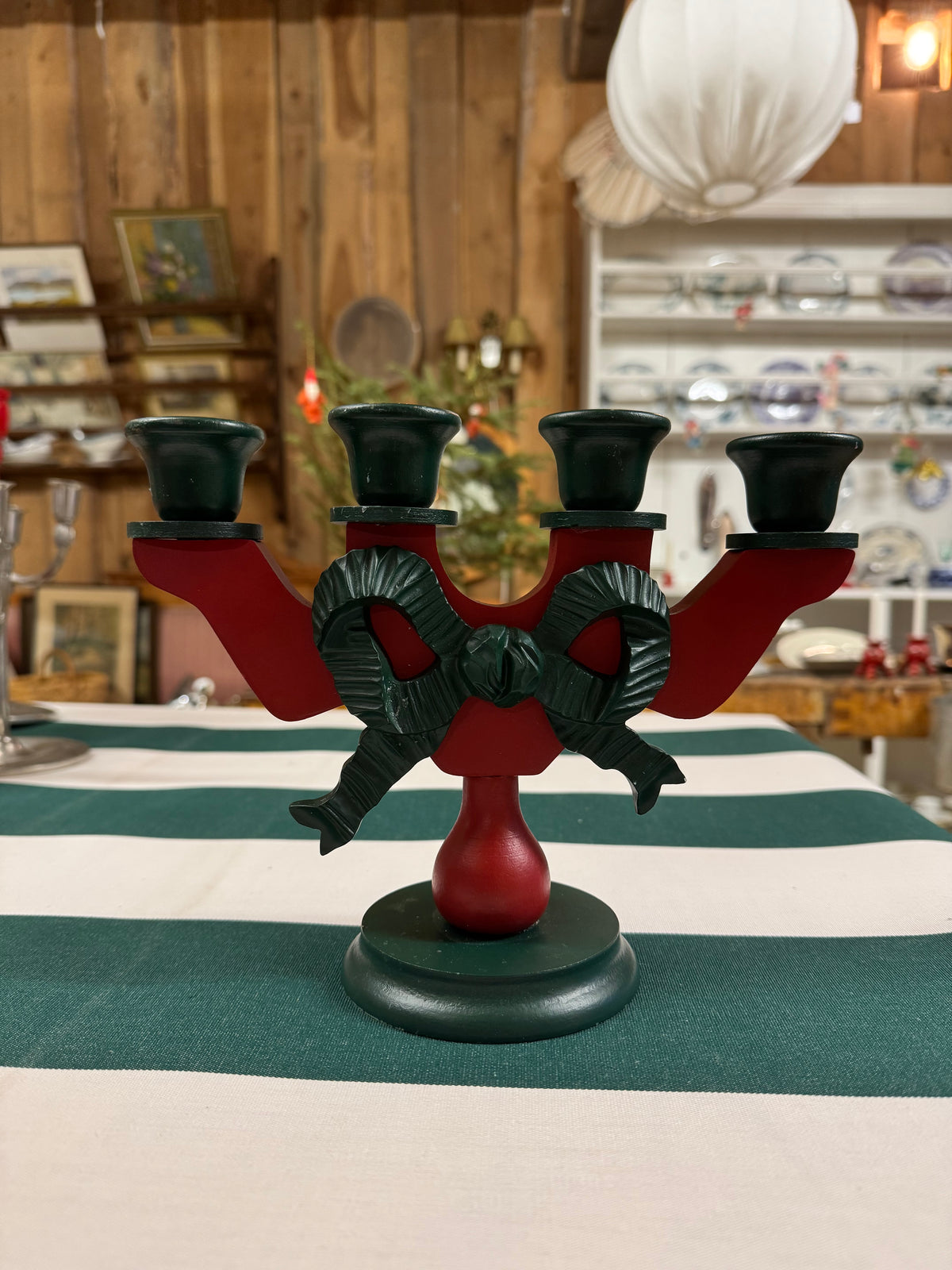 Adventsljusstake rosett