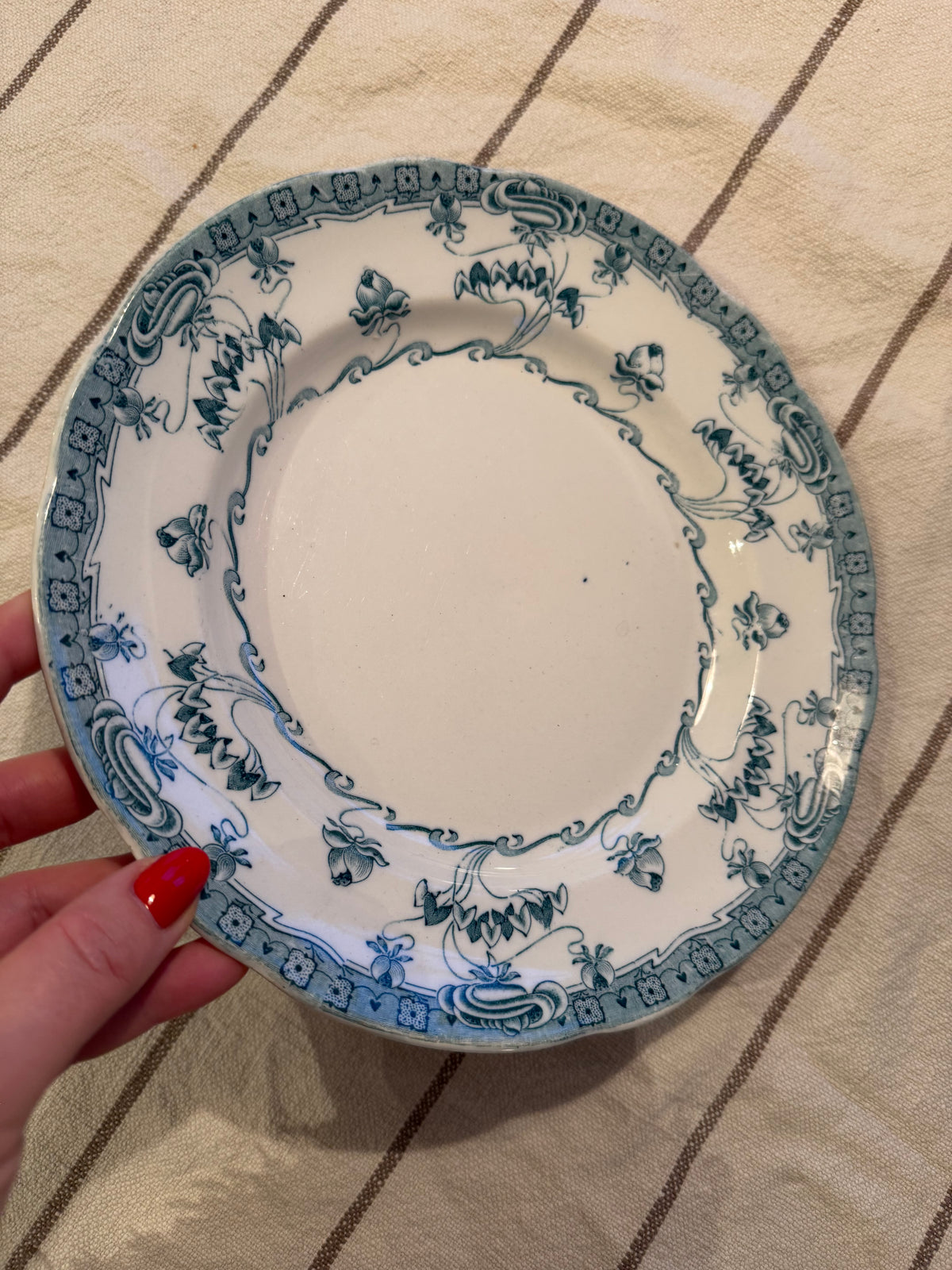 Grön tallrik Gustafsberg Venus