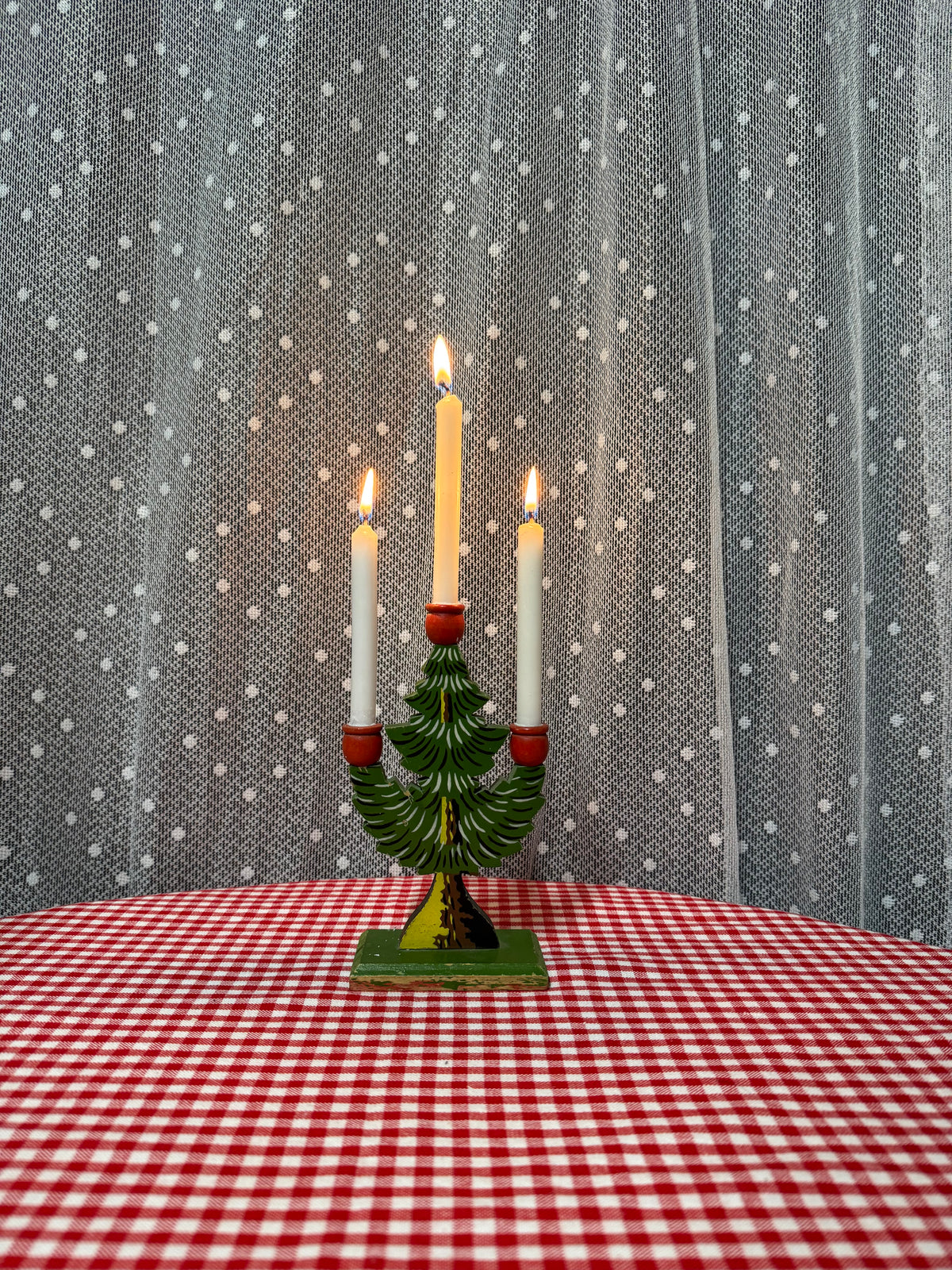 Mindre ljusstake, gran för julgransljus
