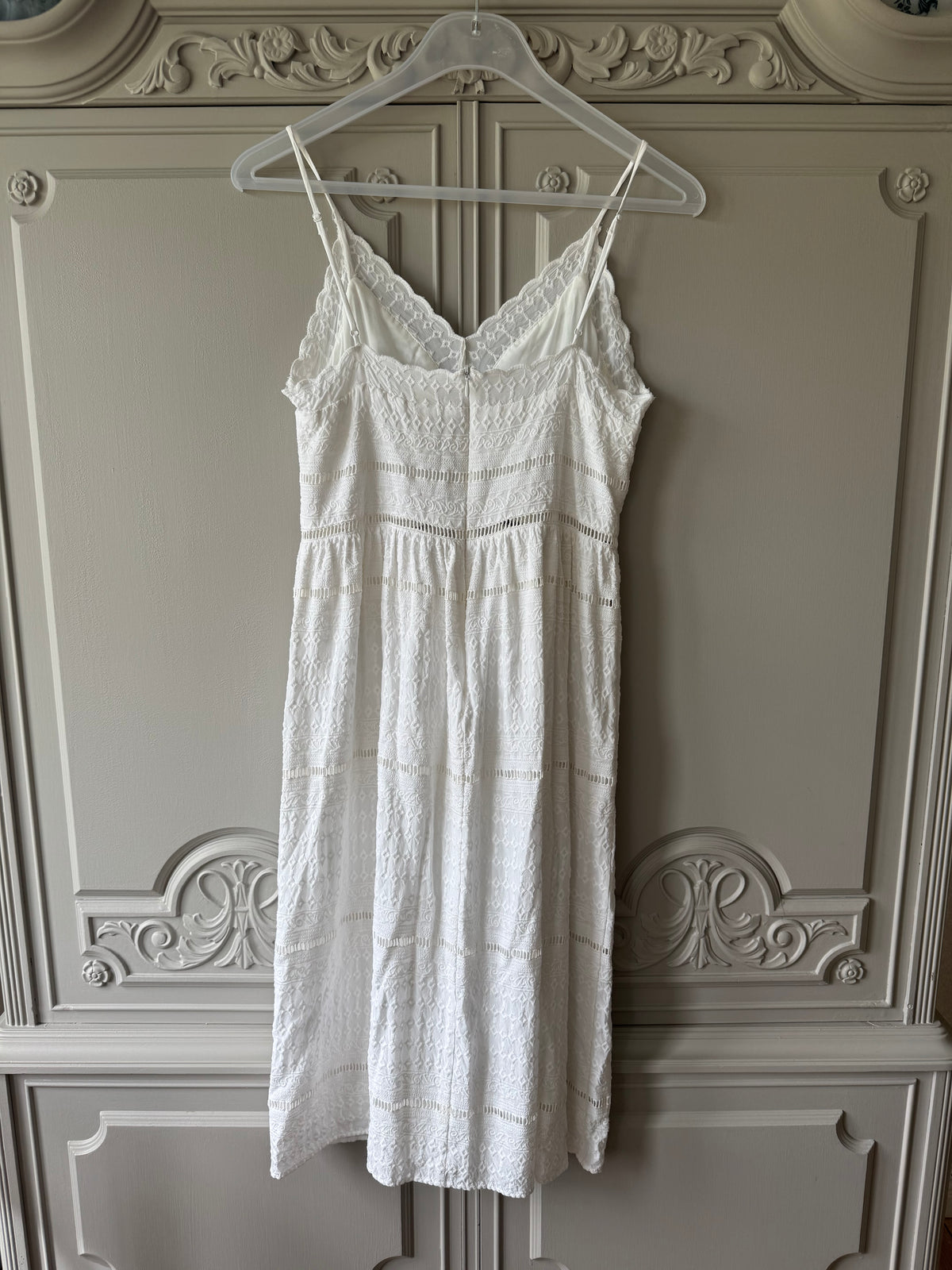 Vit sommarklänning broderie anglaise