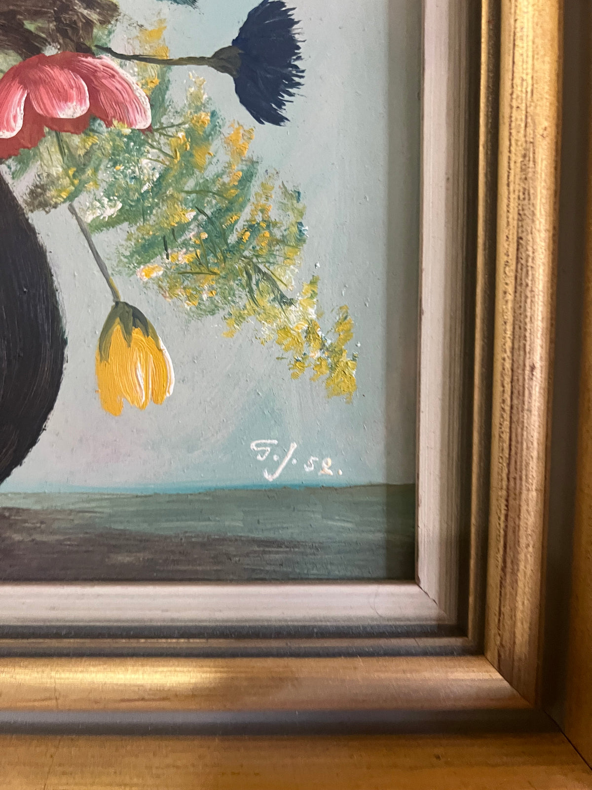 Vacker blomstertavla