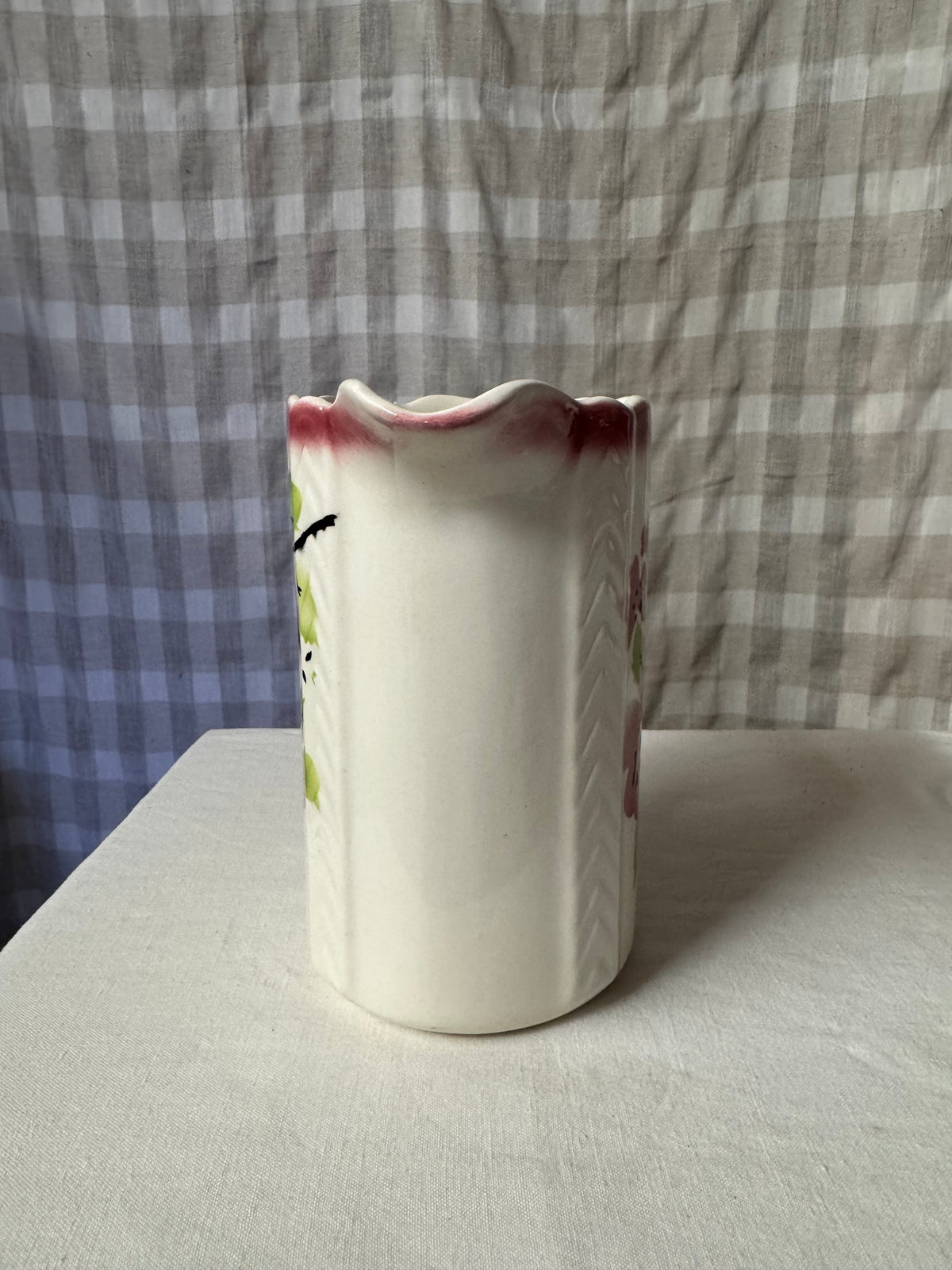Kanna i grönt och rosa
