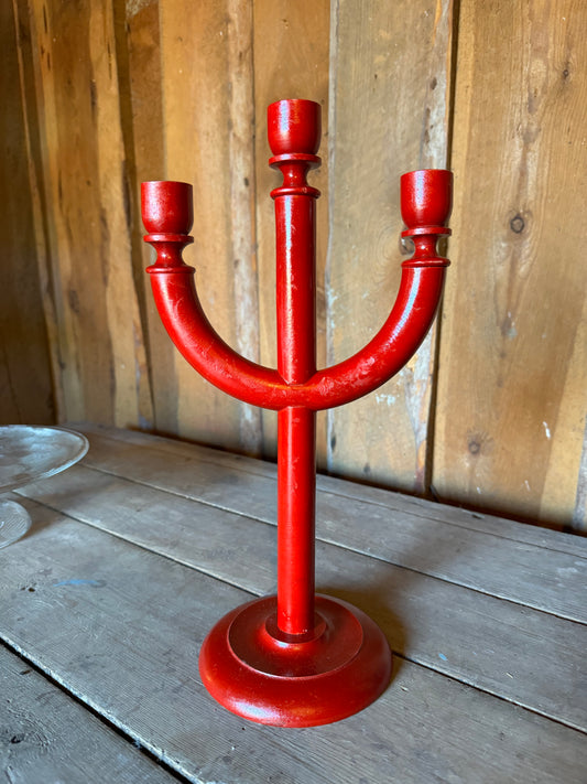Trearmad träljusstake