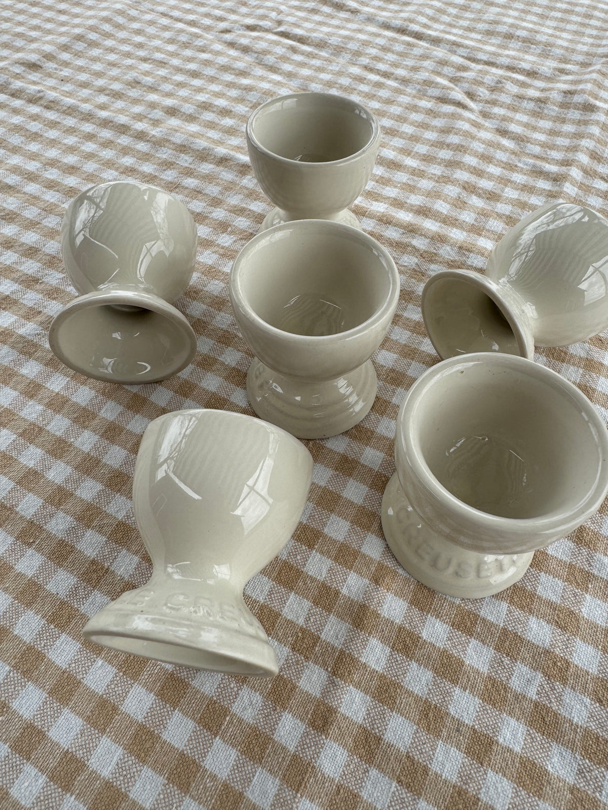 6st äggkoppar LE CREUSET