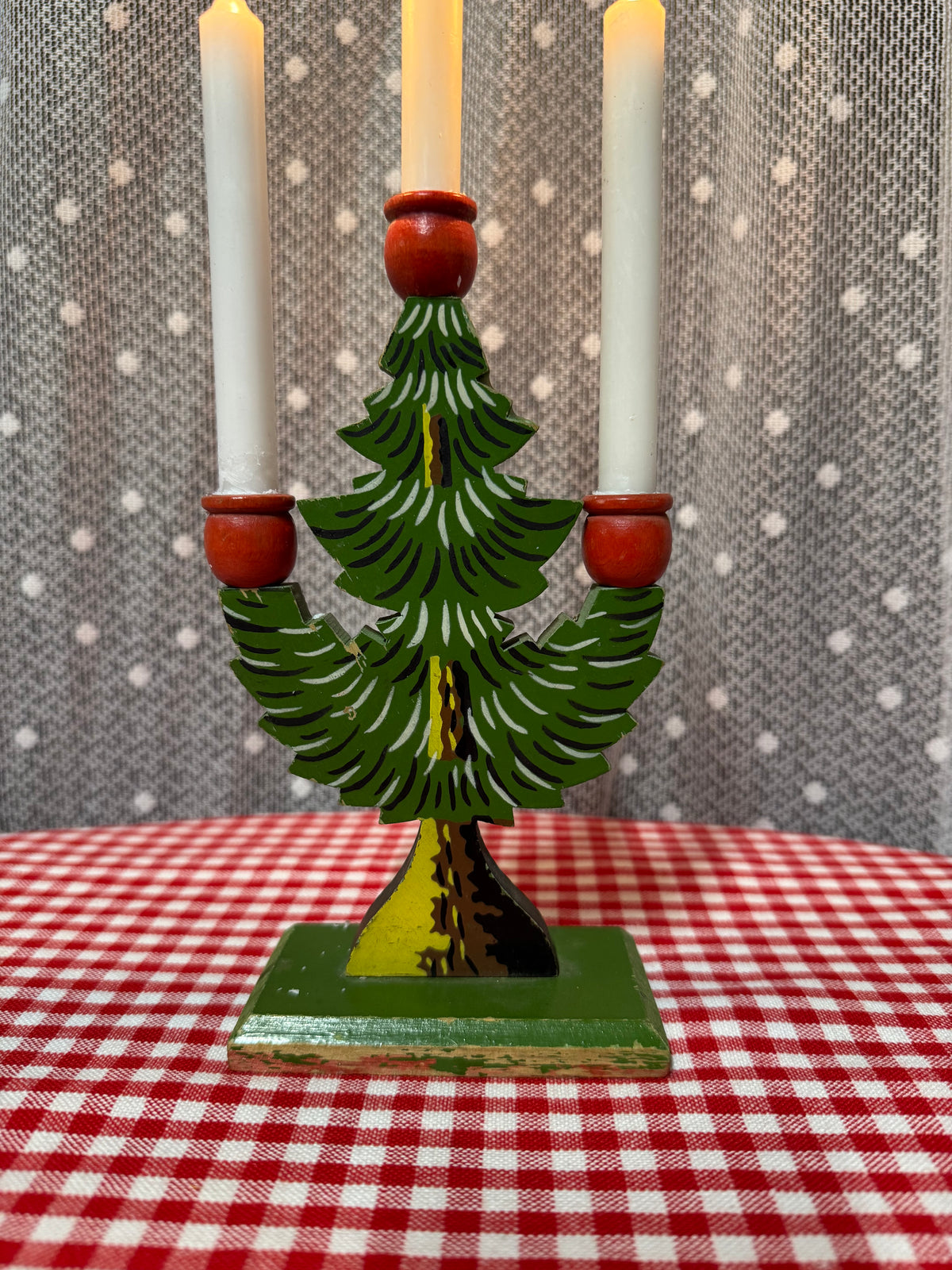 Mindre ljusstake, gran för julgransljus