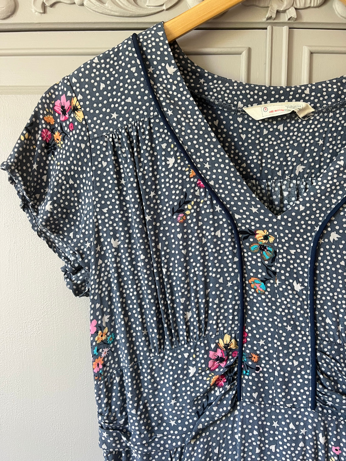 Odd Molly blå klänning med print