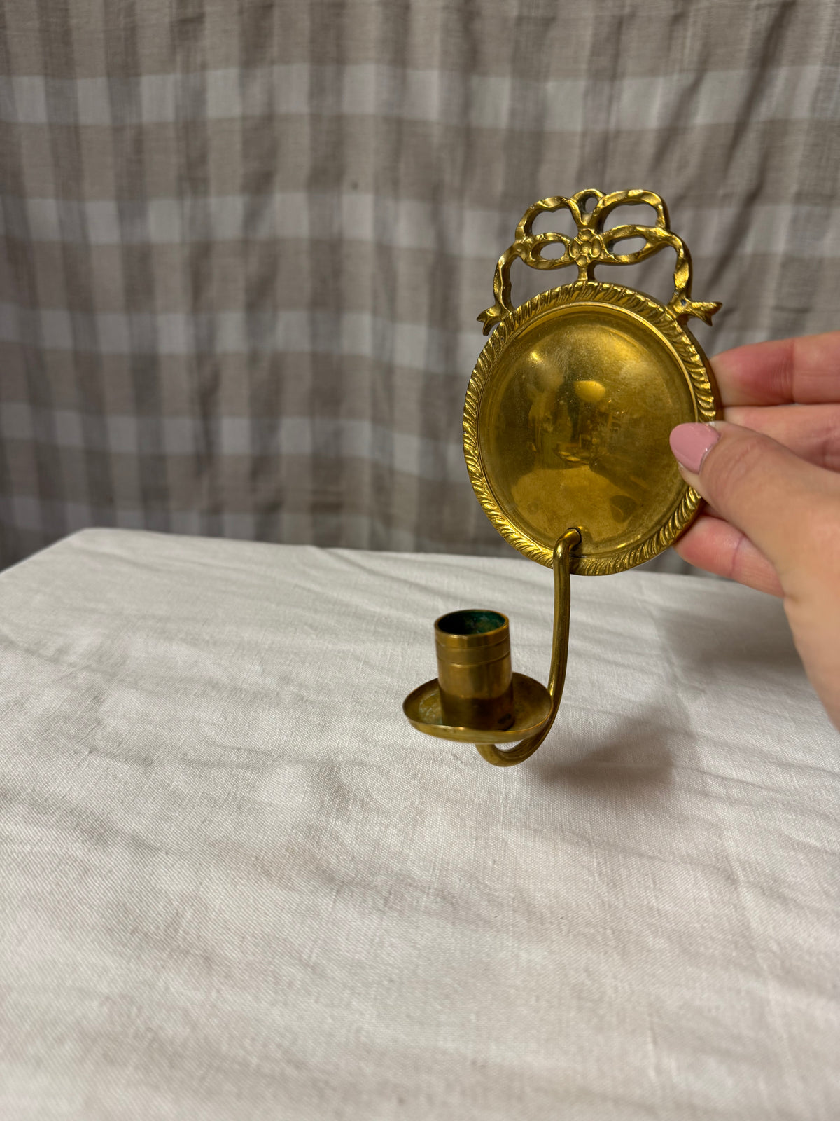 Väggljusstake i mässing