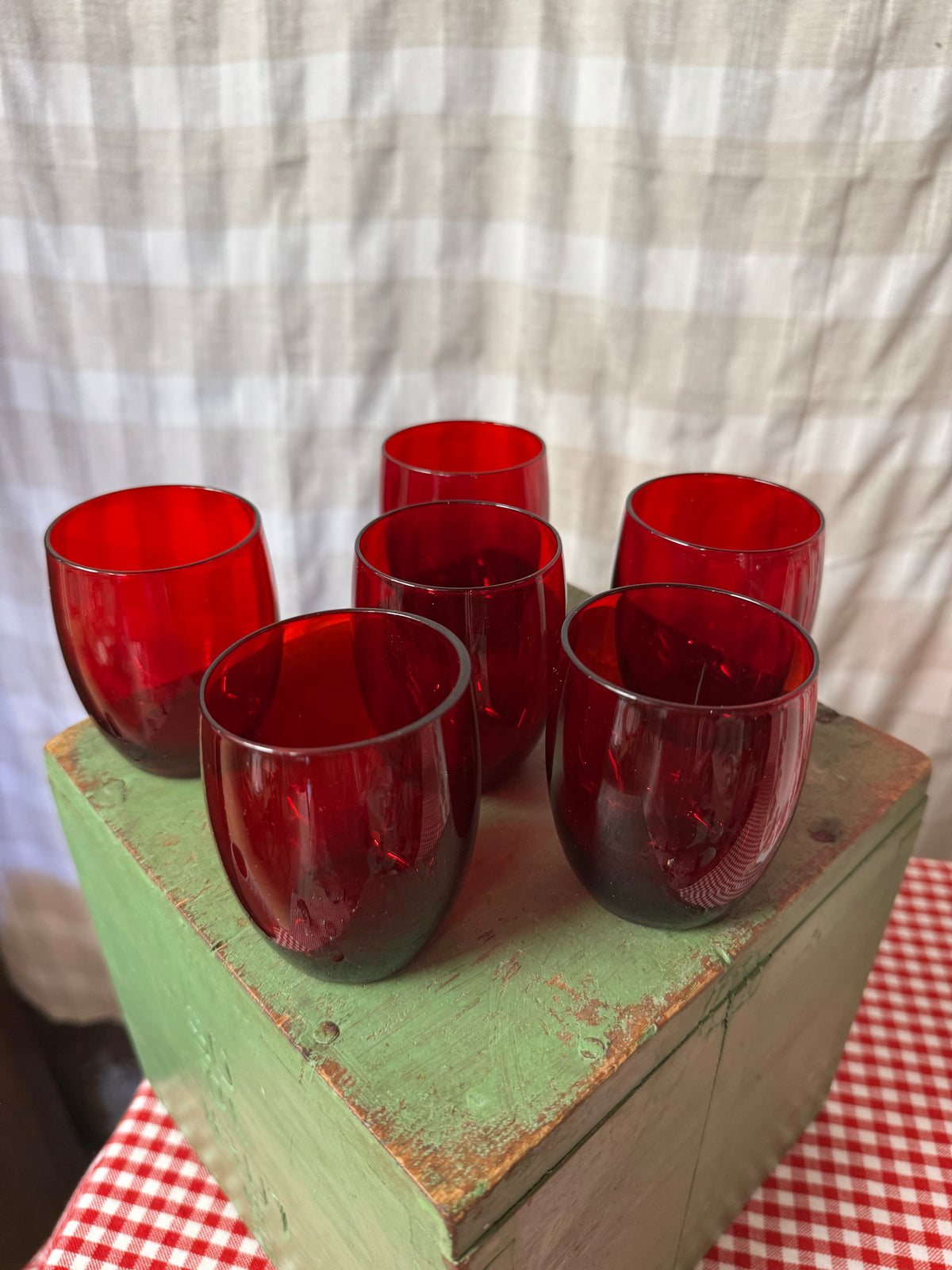 Röda dricksglas Reijmyre, 10st