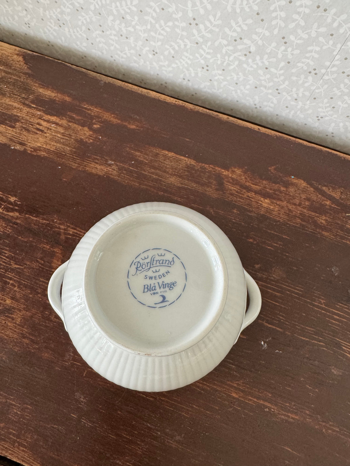 Sockerskål, Blå vinge Rörstrand