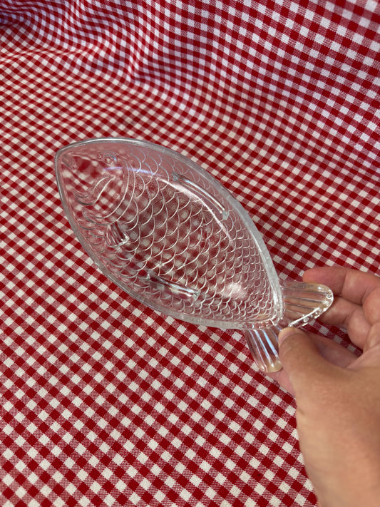Uppläggningsfat fisk i glas