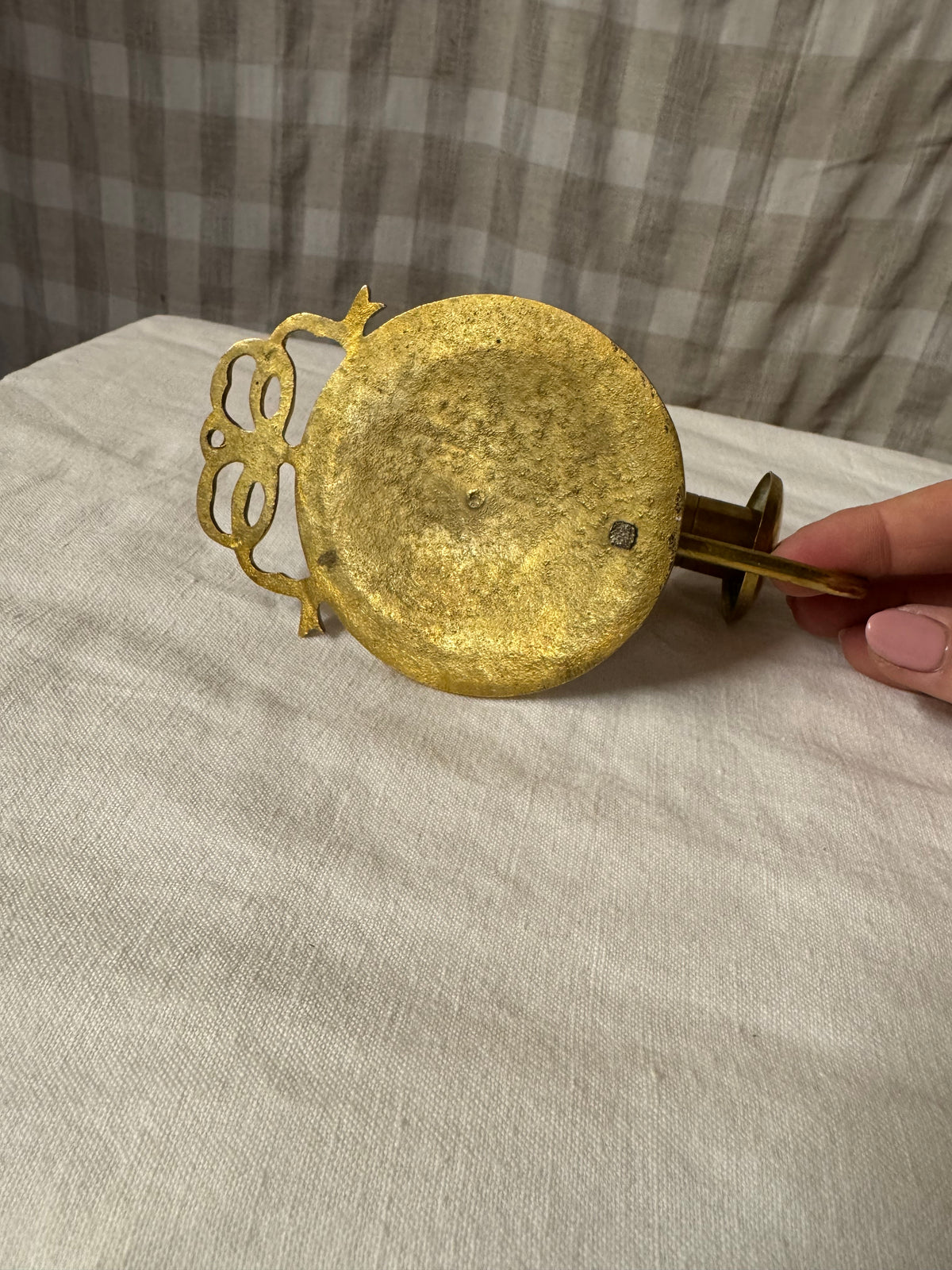 Väggljusstake i mässing