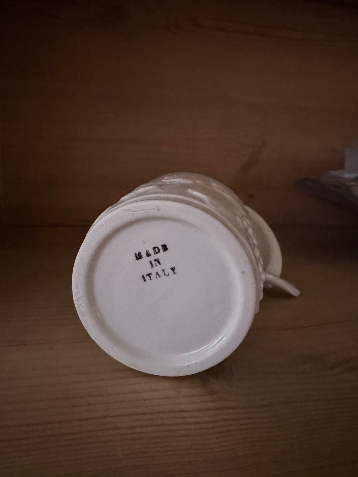 Vintage sockerskål i keramik, Made in Italy, med lock och sked