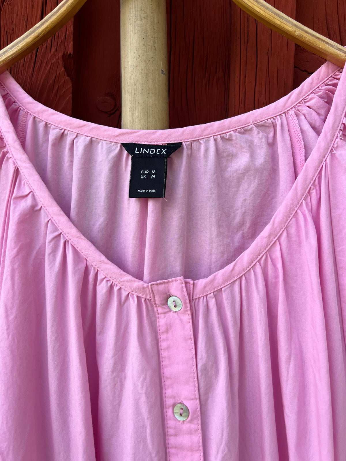 Rosa puffklänning