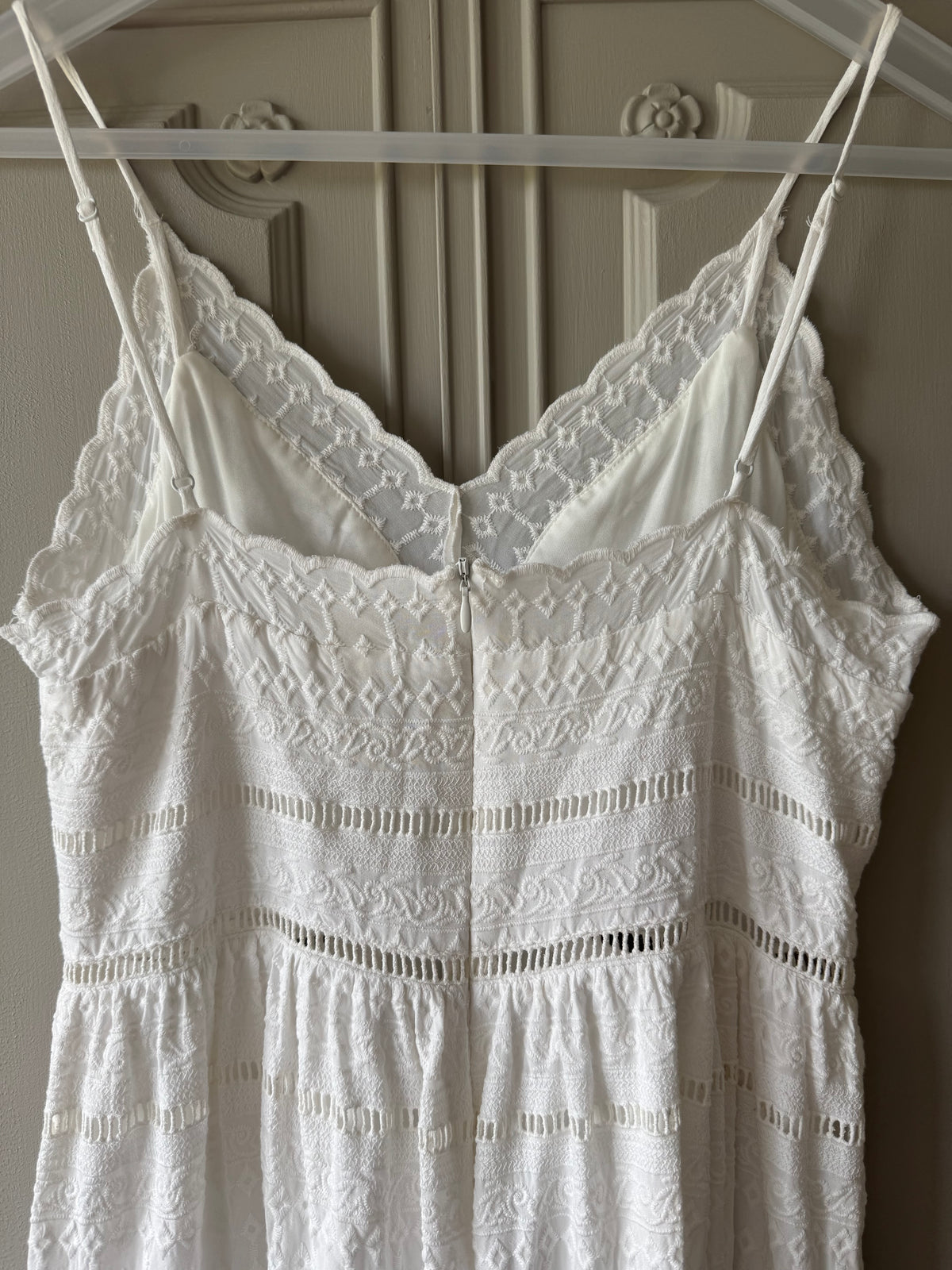 Vit sommarklänning broderie anglaise