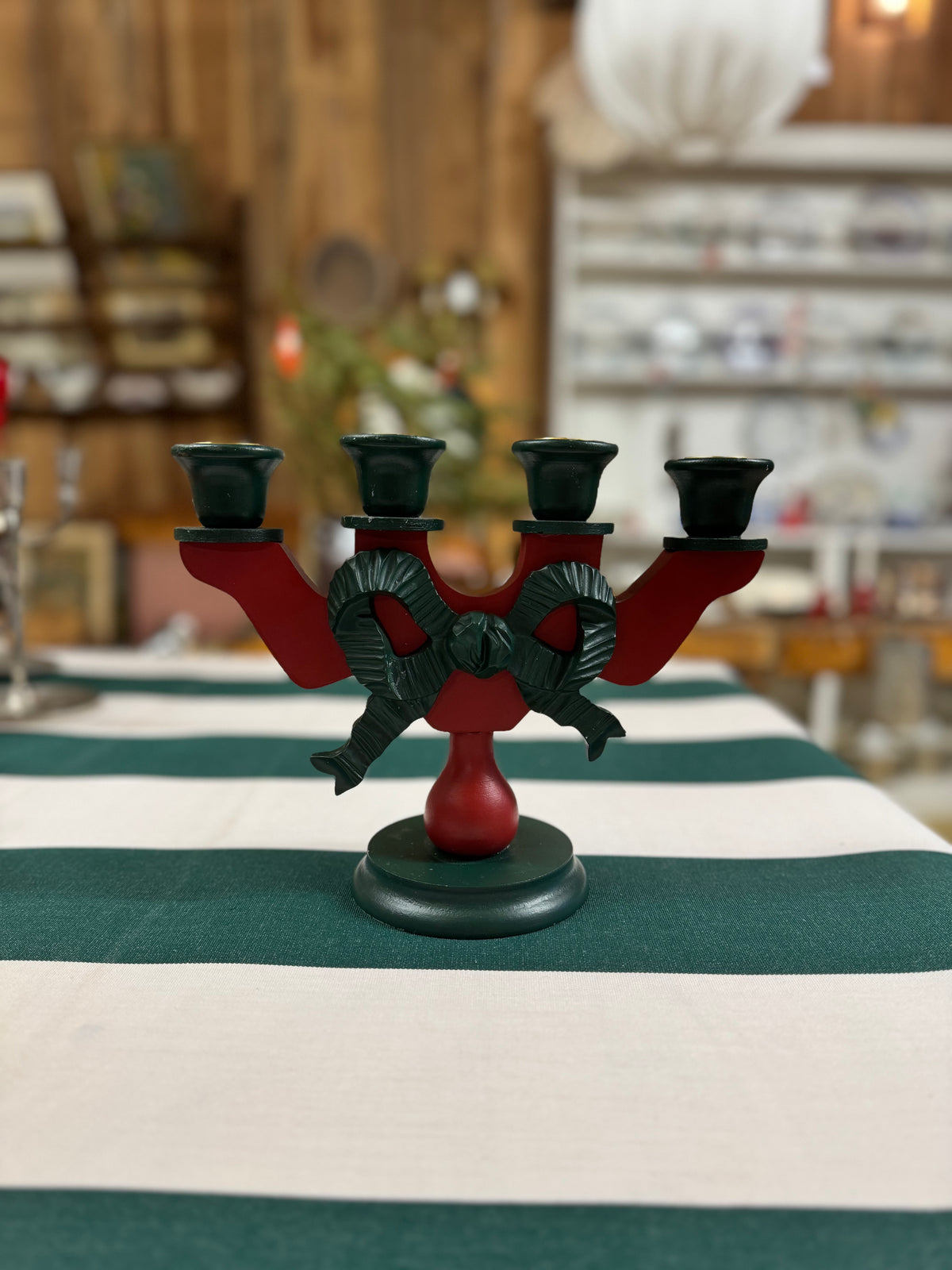 Adventsljusstake rosett