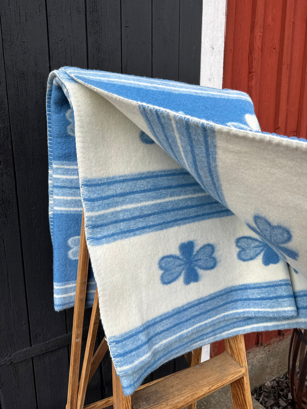 Klassisk ullfilt fyrklöver