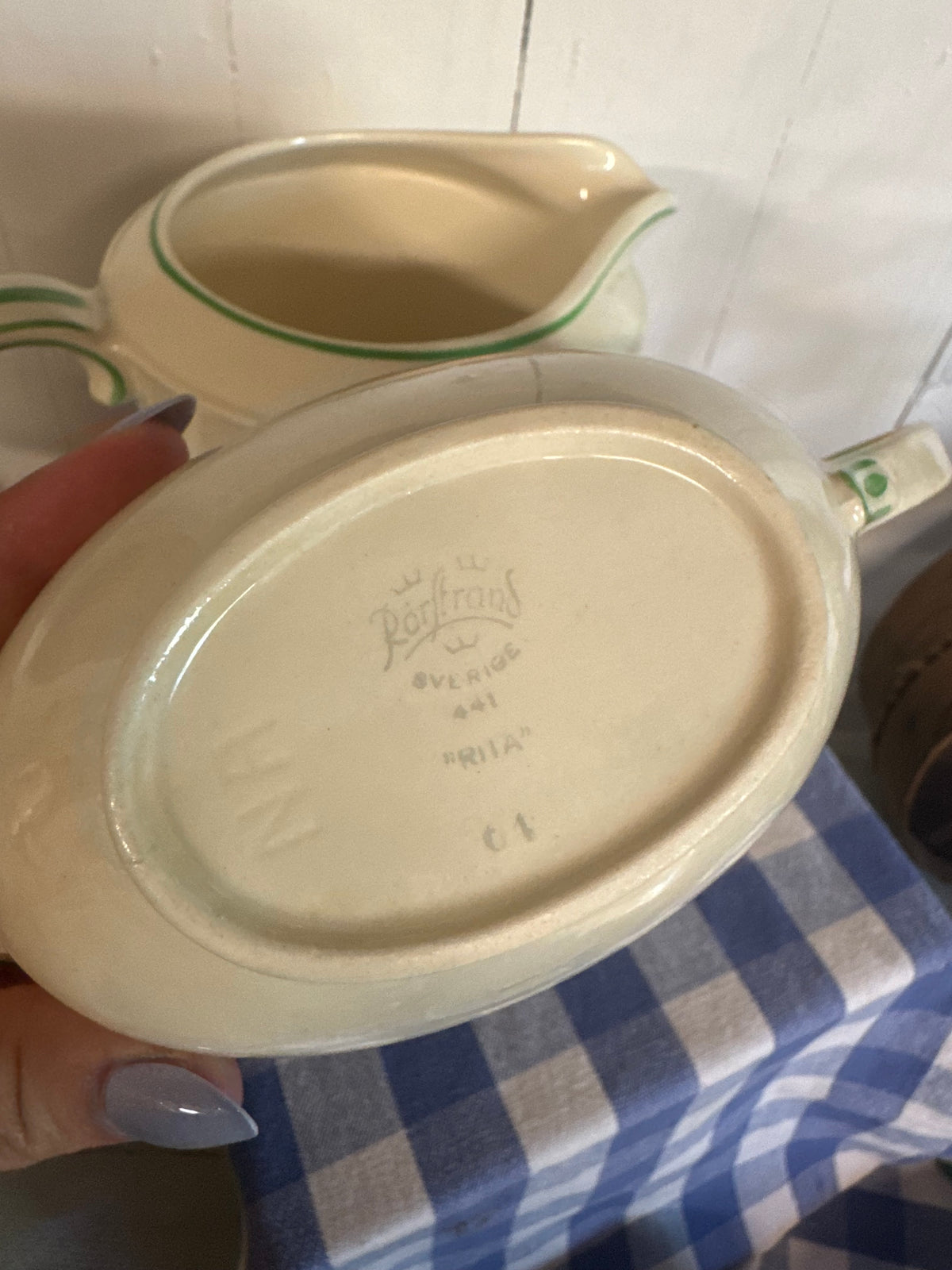 Mjölk och - gräddkanna RITA Rörstrand